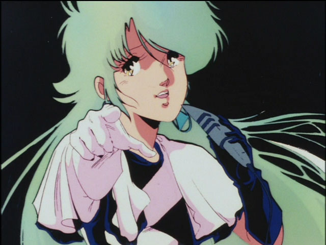 altdragon Black young female 80s anime style eating food