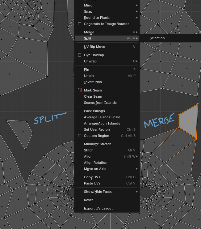 How to move two adjacent pieces of the UV map - Basics & Interface ...