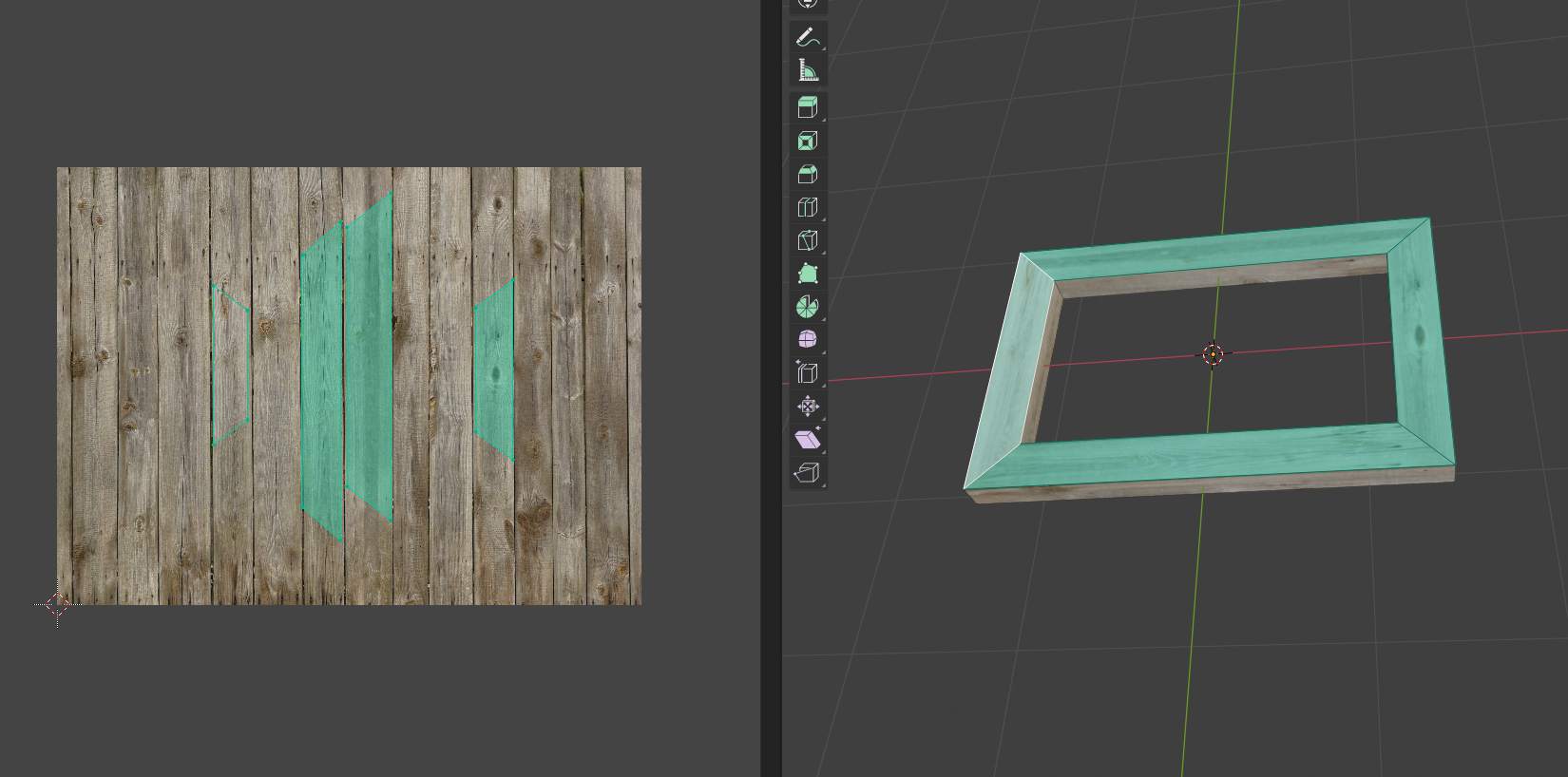 UV unwrap help wooden frame mesh Basics & Interface Blender