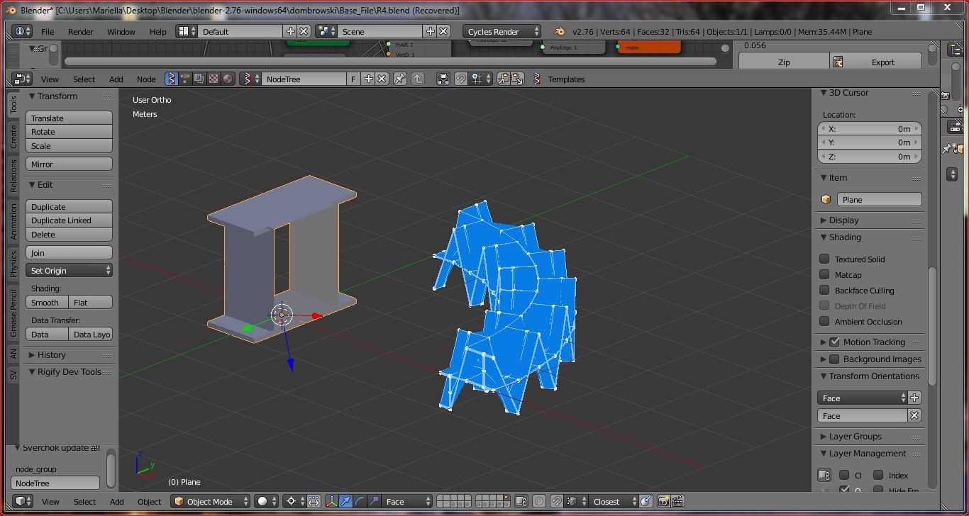 [WIP] Sverchok, parametric nodes for architects - Page 93 - Released ...