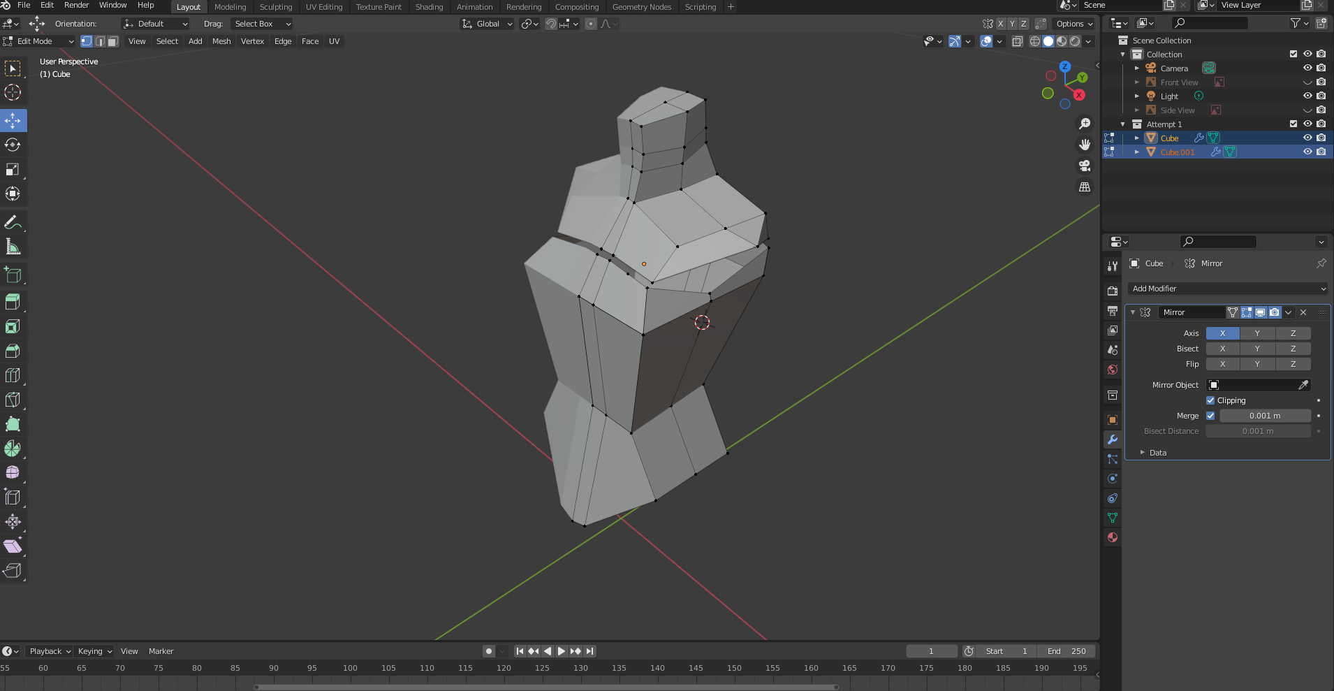 Can't create any new faces, vertices, or edges? - Basics & Interface -  Blender Artists Community