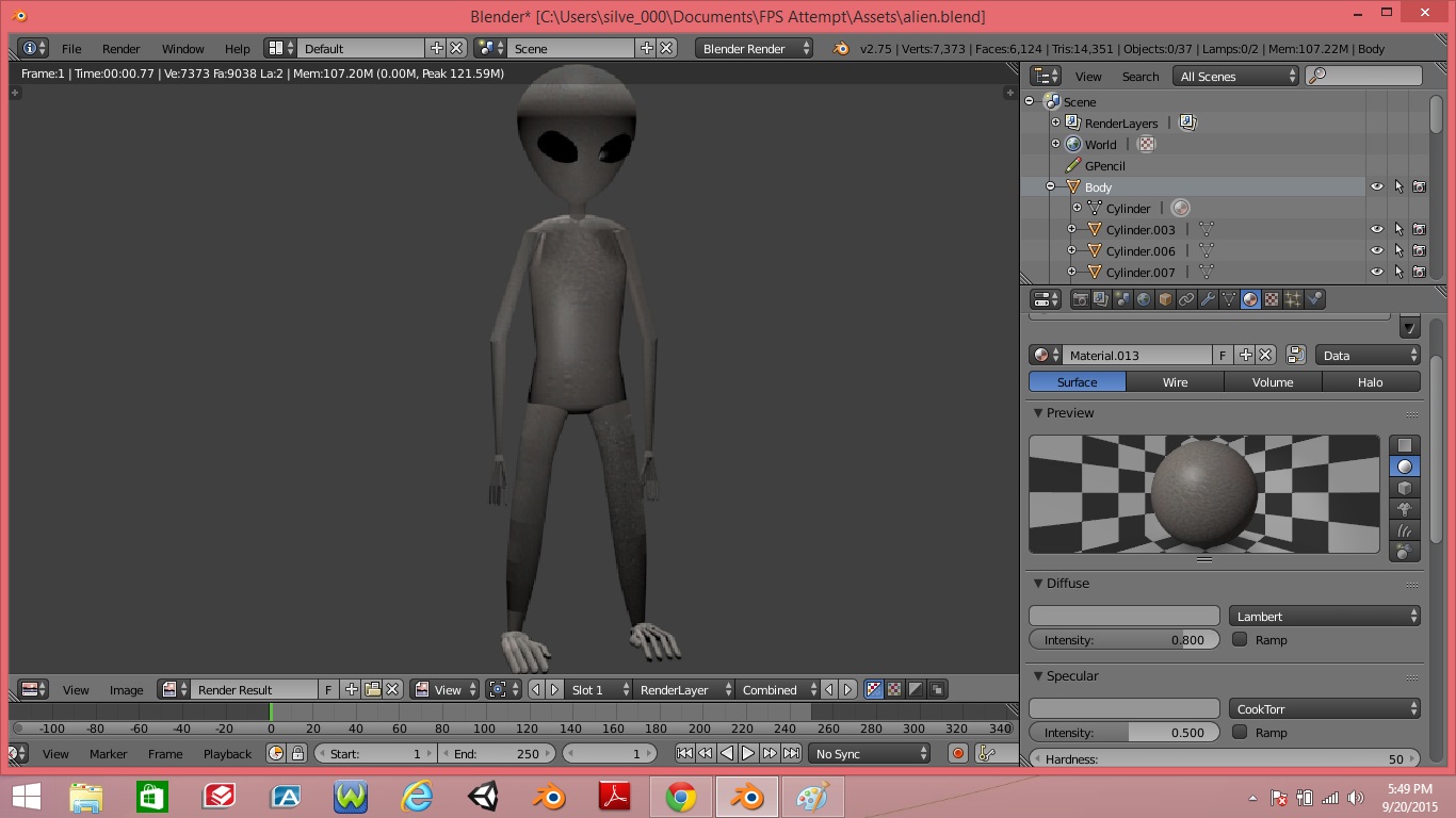 Alien Gray Model - Works in Progress - Blender Artists Community