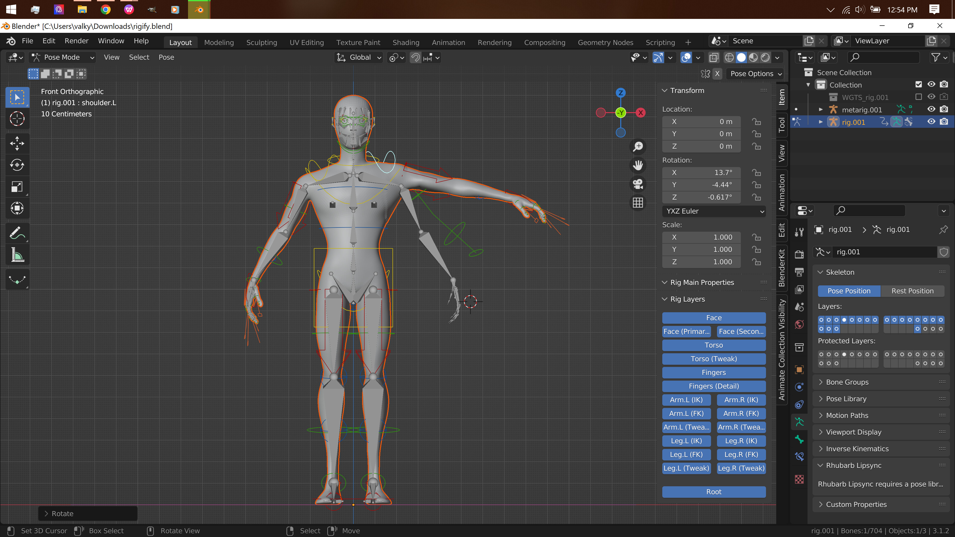 Rigify messes up mesh - Animation and Rigging - Blender Artists Community