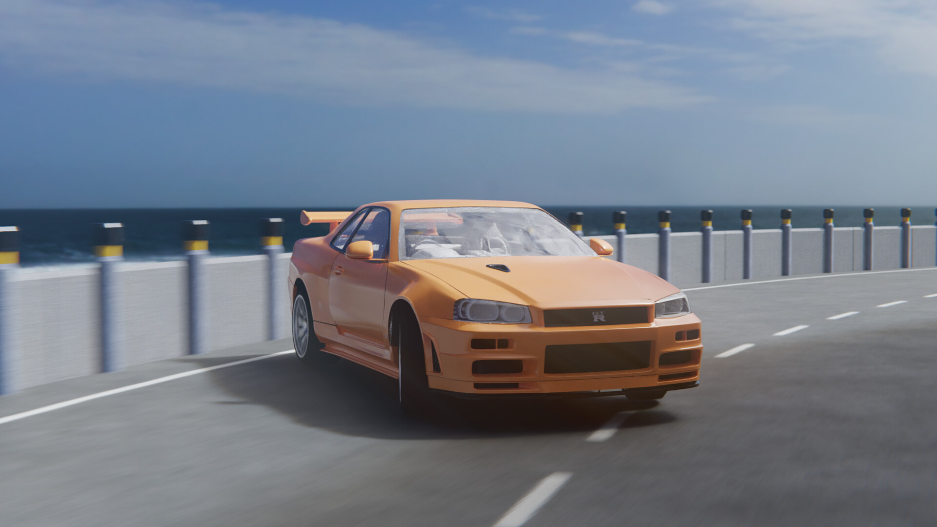 Drifting with Nissan Skyline GT-R R34 1999 - Finished Projects - Blender  Artists Community