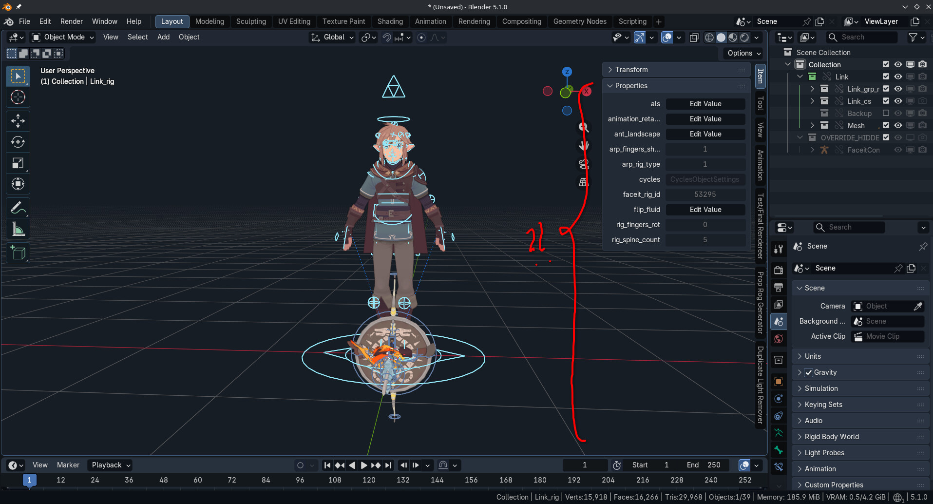 Link Rig Ui Linked character doesn't show rig/bone properties - Animation and ...