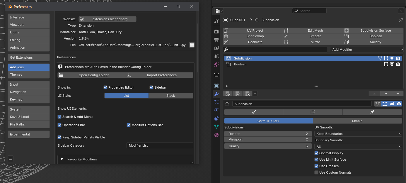 Modifier List for Blender 4.2+ Add-on (Fork) - Page 7 - Released Add ...