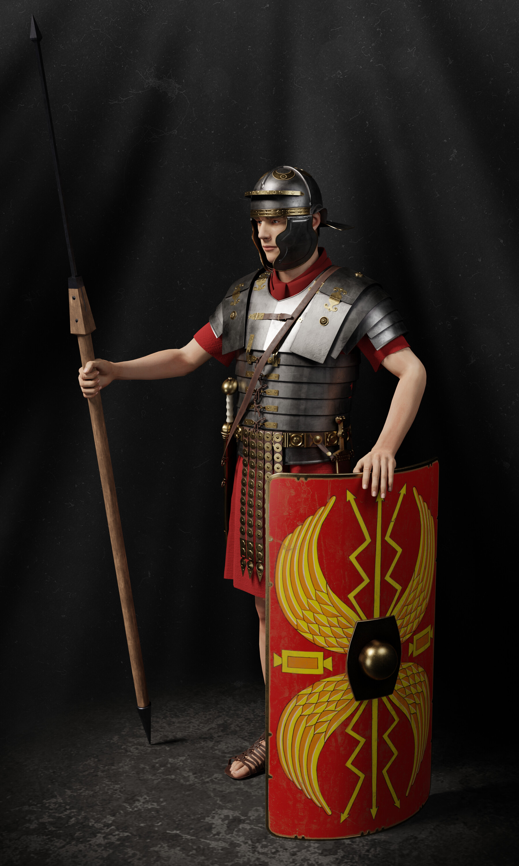 Imperial Roman Legionary - Finished Projects - Blender Artists Community