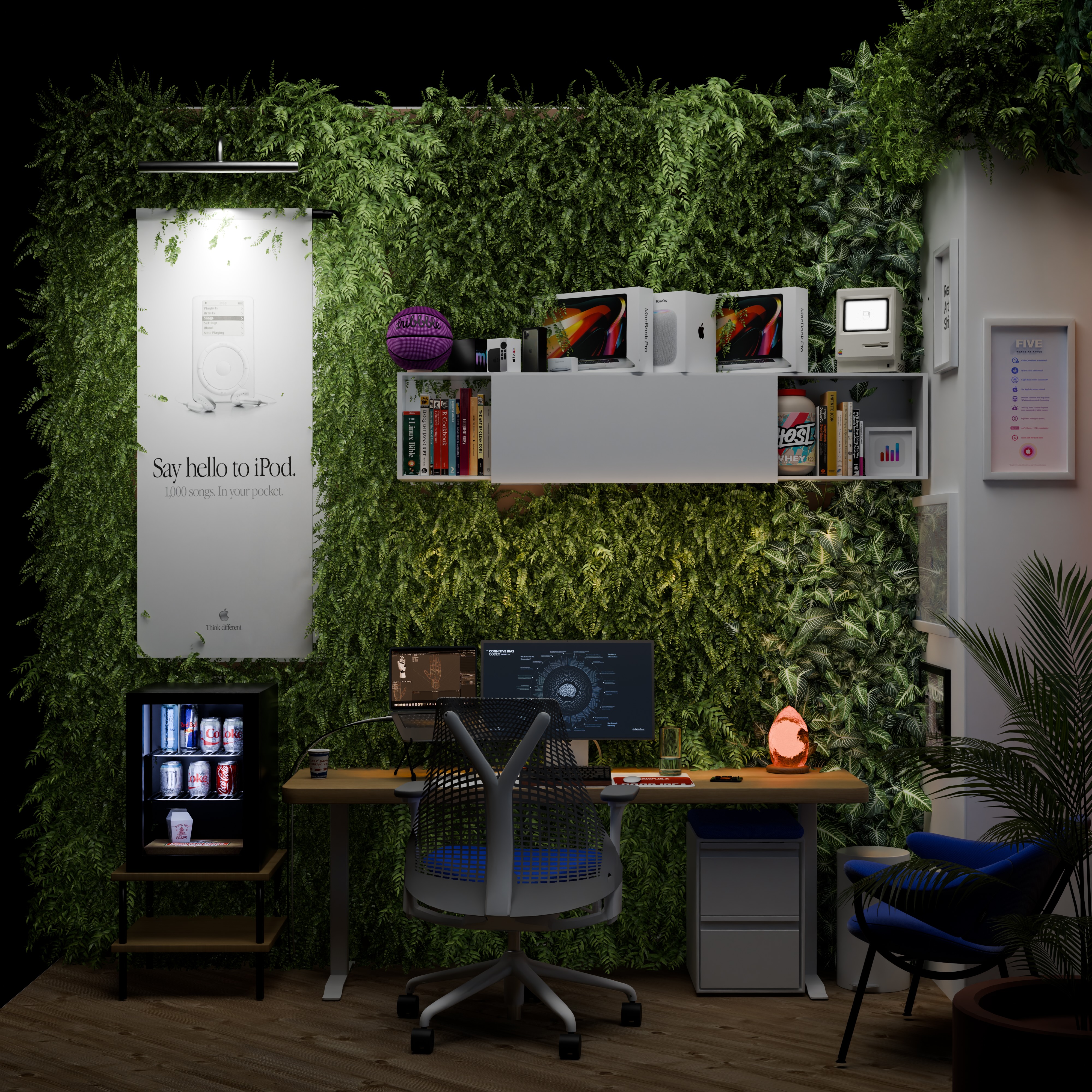 Stylized Workspace Study - Digital Product Design Office Interior ...