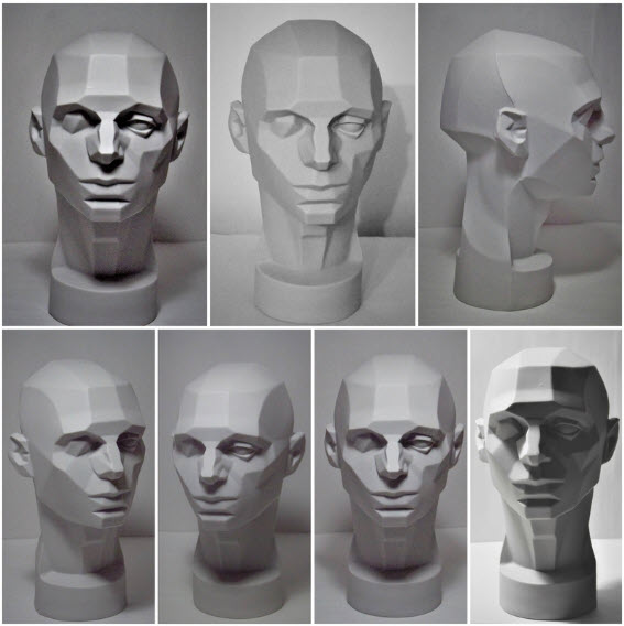 Drawing Figure For Artists - Base Head Planes 3D model