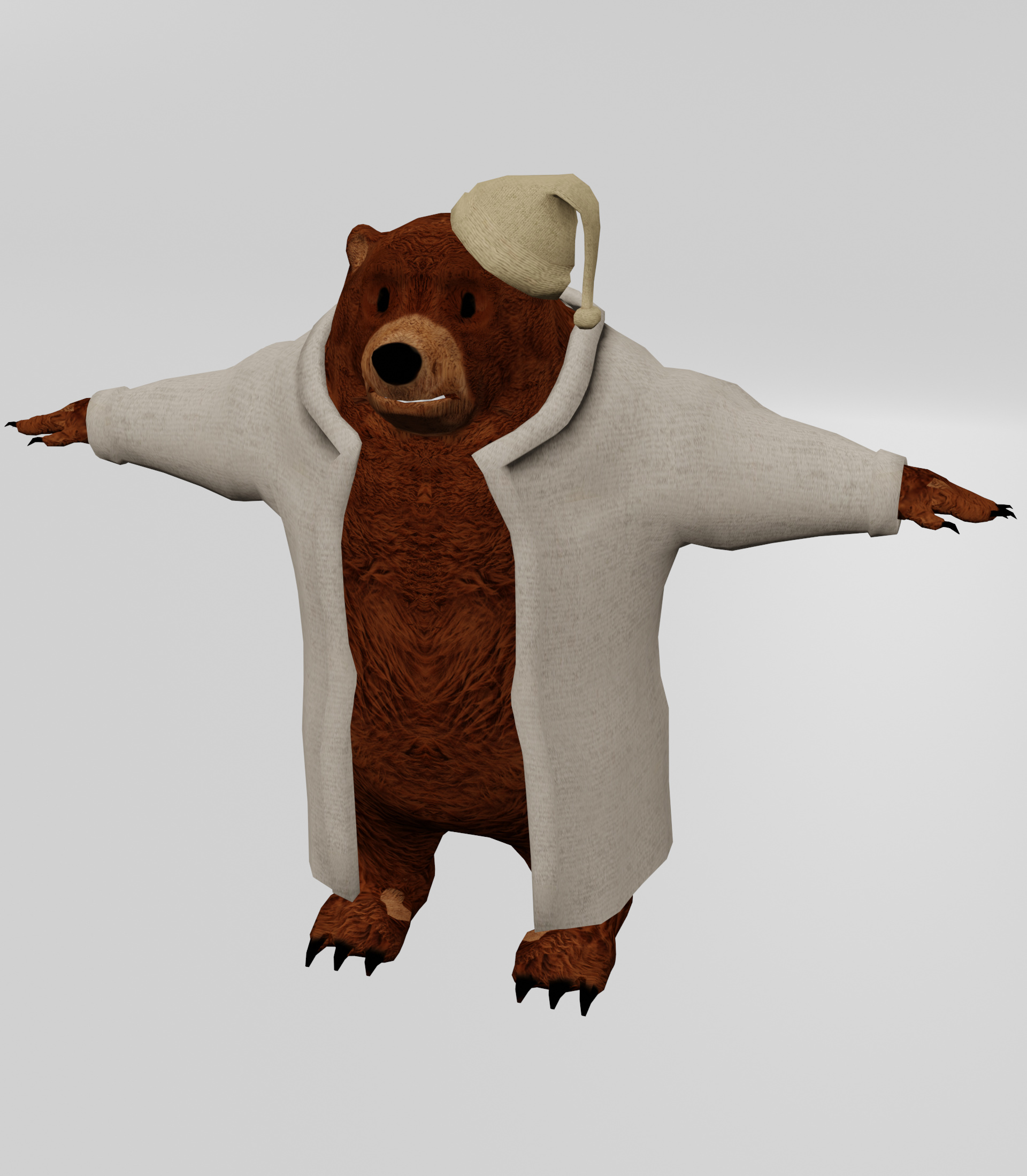 Bear meeting Monkey! Simple Stylized Bear Sculpt : r/blender