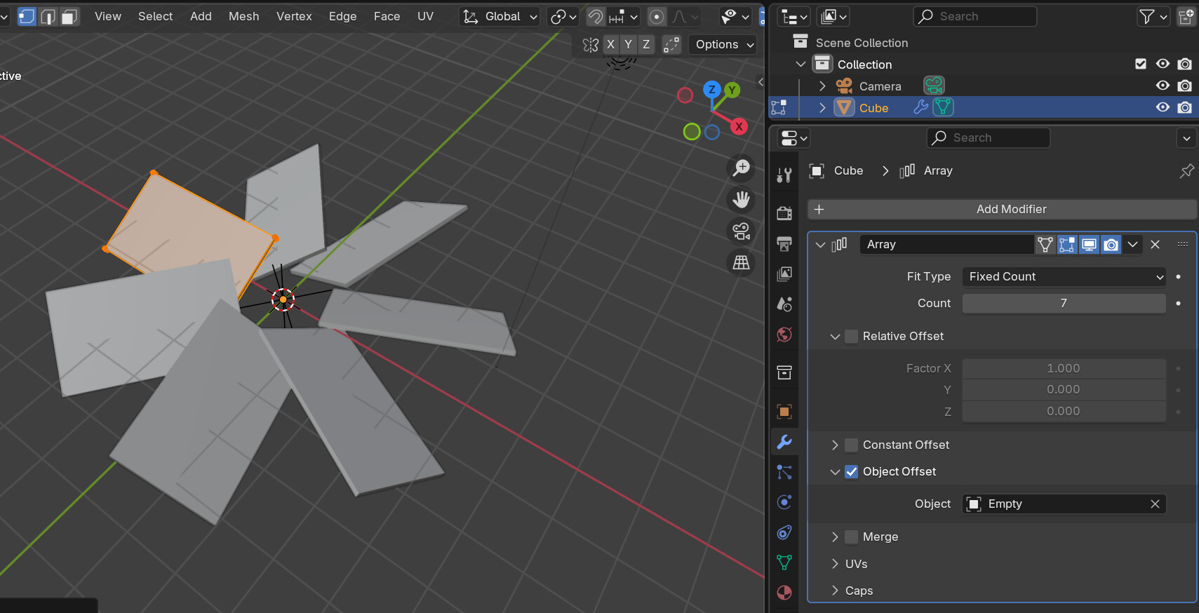 Copy object in circle with offset in Array like in C4D - Blender and CG ...