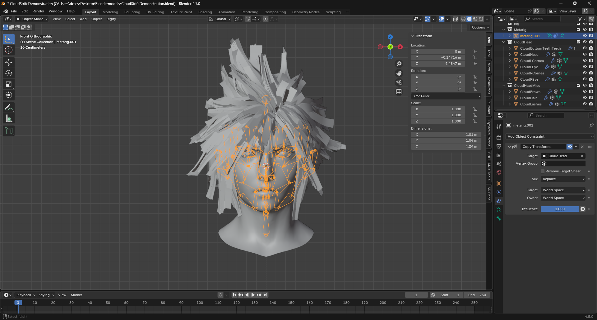 New method of how to place rigged 3d heads on rigged 3d bodies- rigify ...