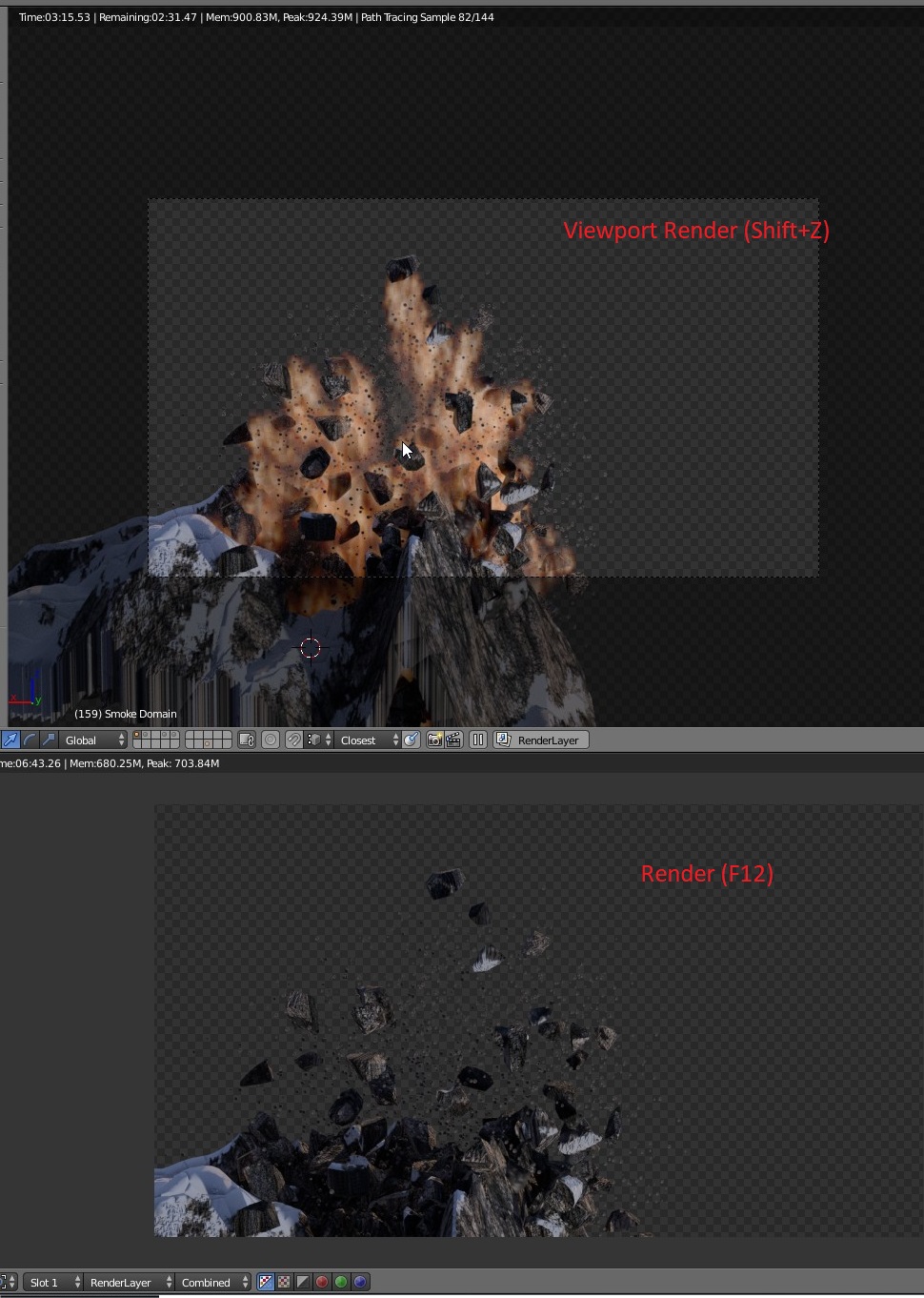Smoke renders in 'Viewport-Render" (Shift+Z), but not in Final Render ...