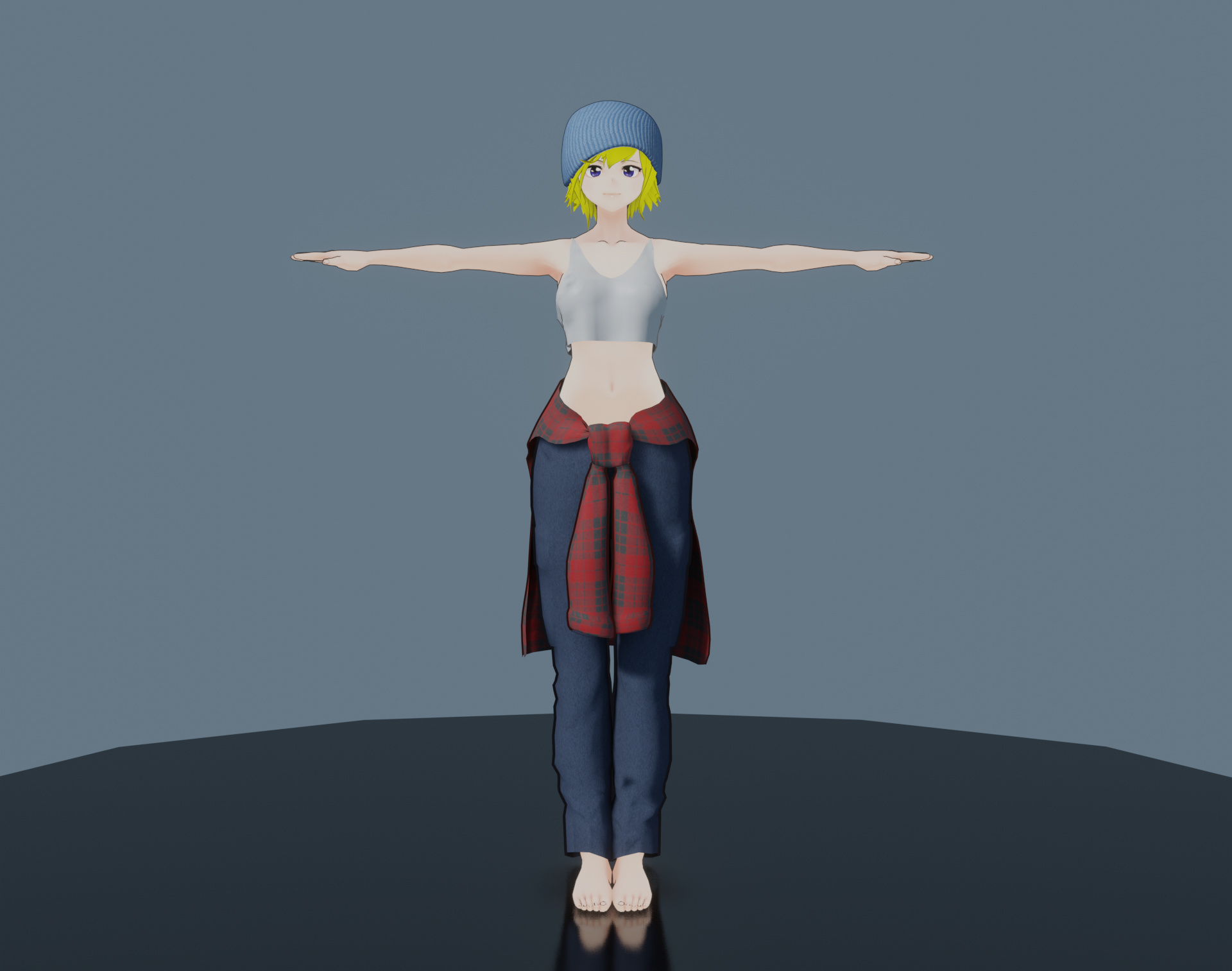 Download Zip Archive - Anime Girl T Posing, HD Png Download - kindpng