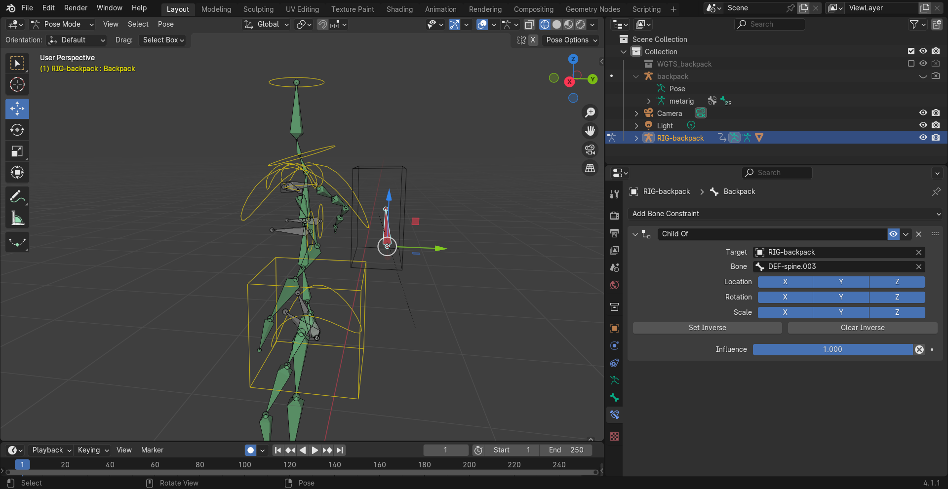 Issues attaching accessories to my character rig. Here's a video and ...
