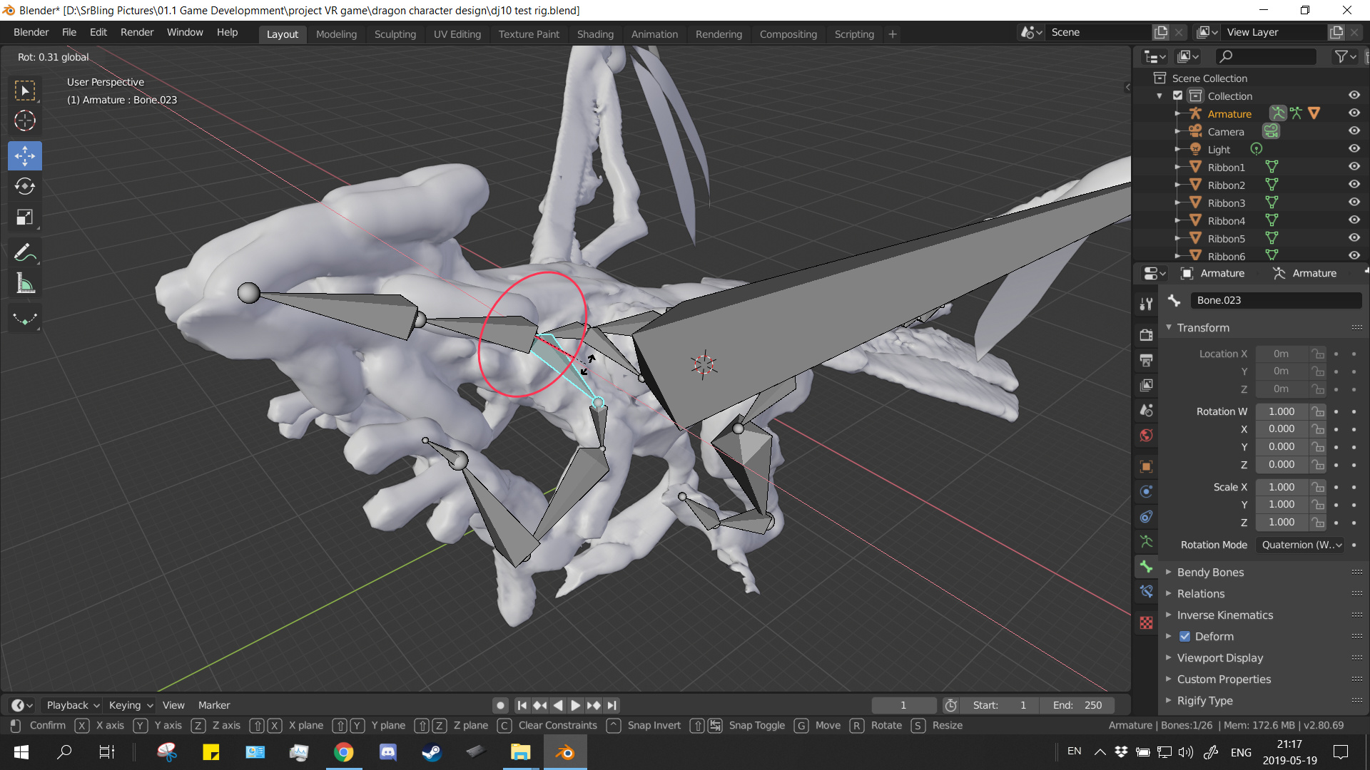 Blender 2.8 – Select bones in Weight Paint mode – Oded Maoz Erell's CG Log