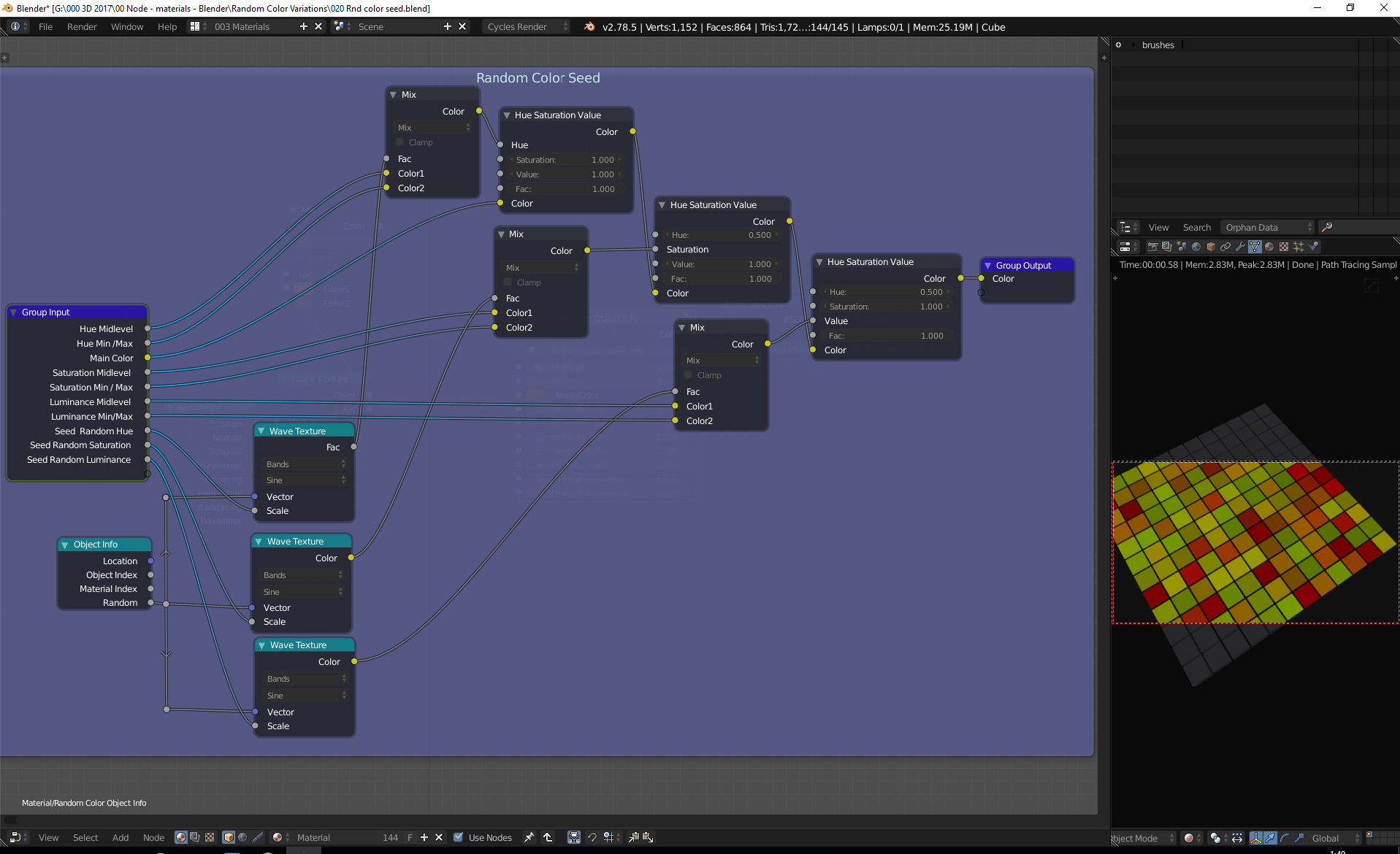 Can Object Info random values be reassigned? - Materials and Textures ...