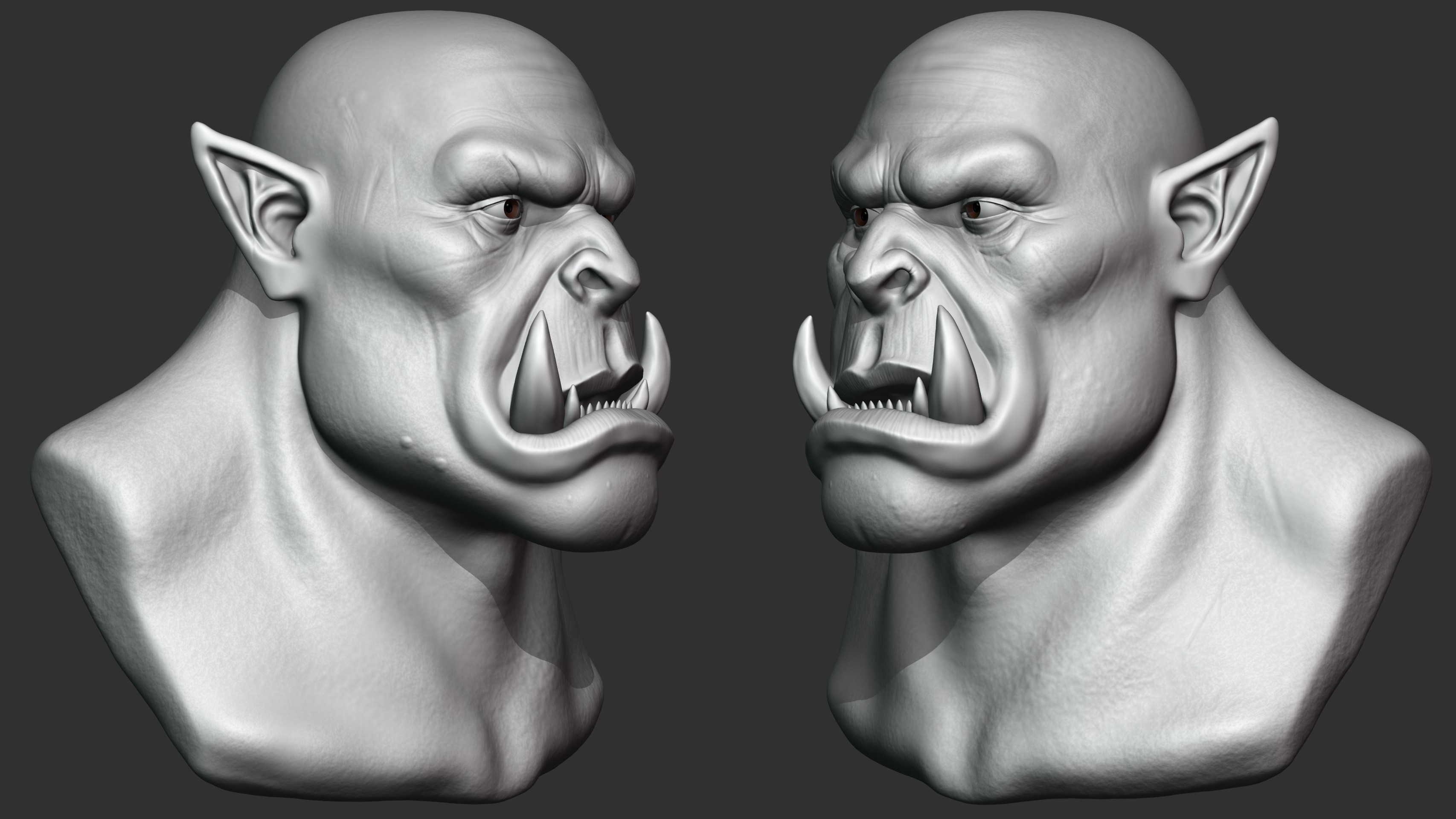 Orc Head Character Sculpt - Finished Projects - Blender Artists Community