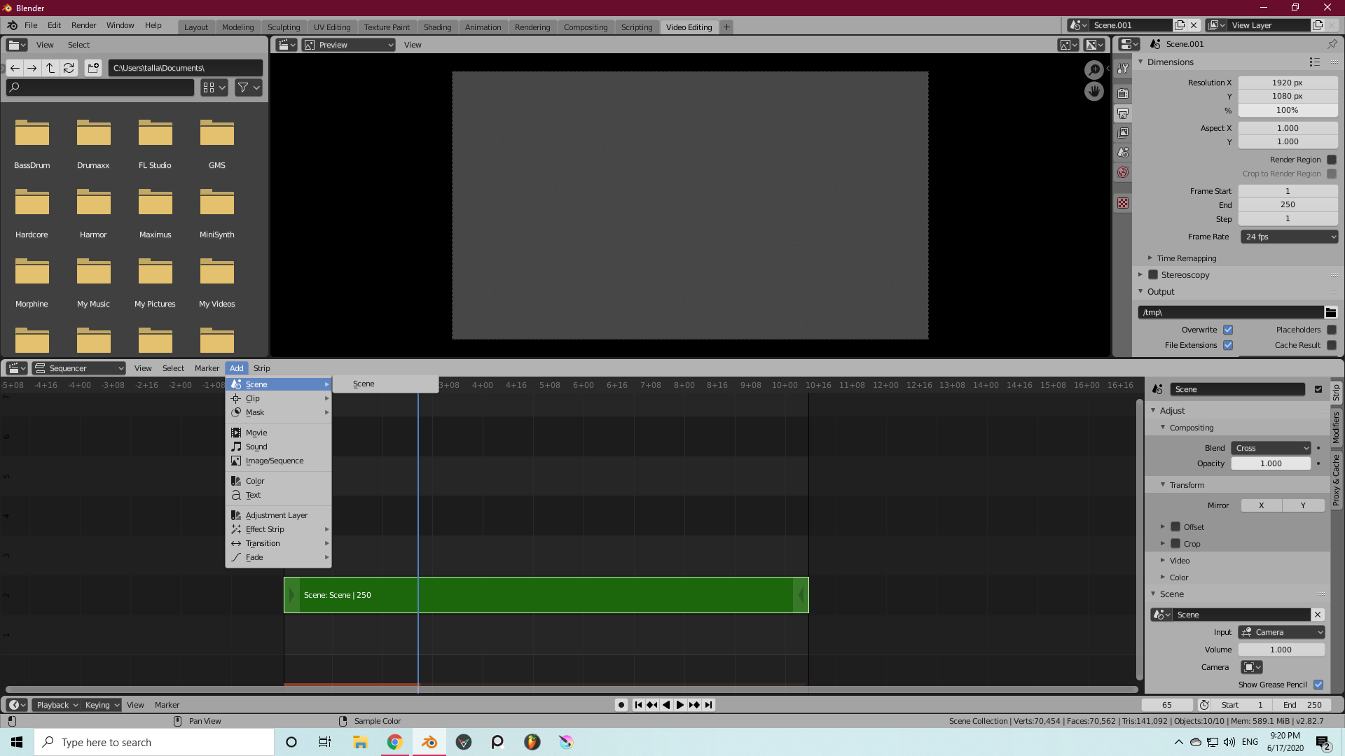 VSE not allowing me to add>scene - Compositing and Post Processing ...