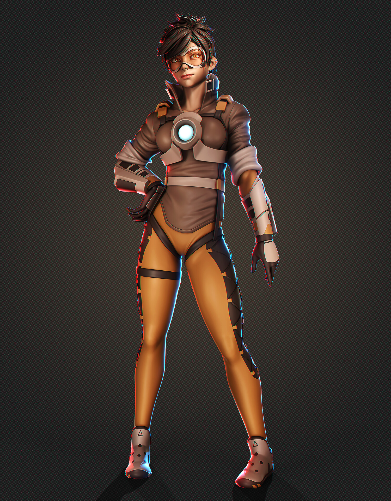 Tracer (Overwatch fanart) - Finished Projects - Blender Artists Community