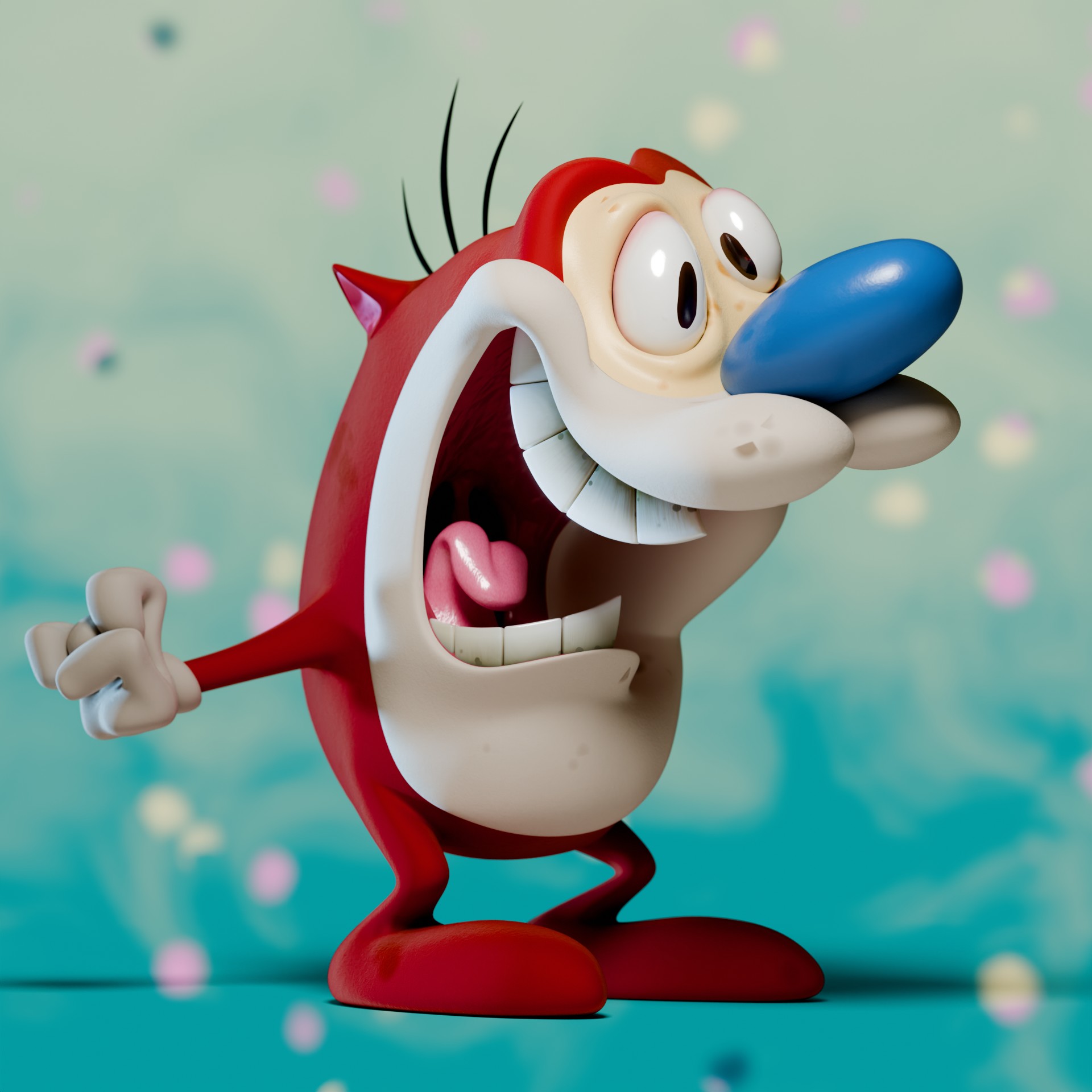 Stimpy Computer Frame Stimpy Render - Finished Projects - Blender Artists Community