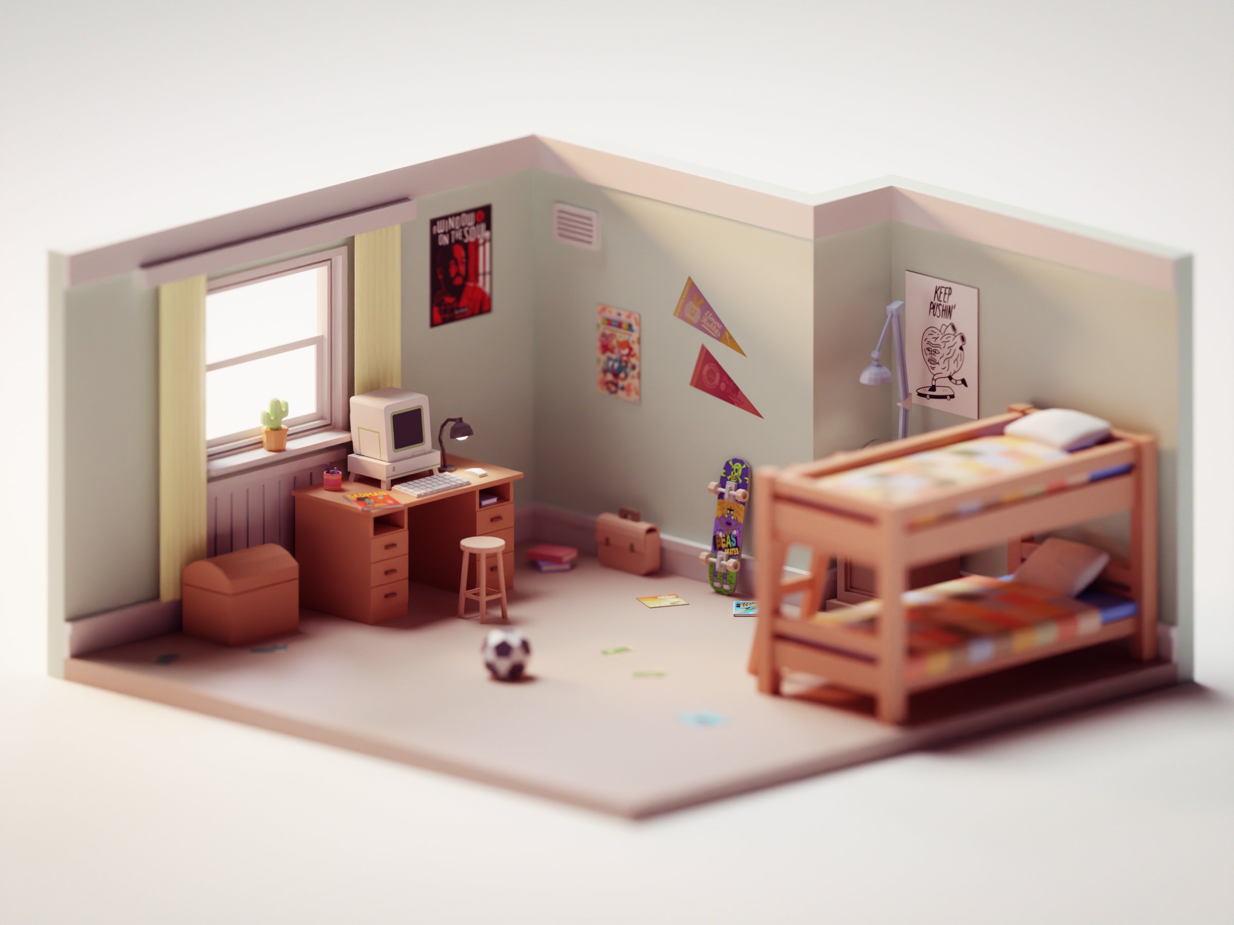 Watterson's House Recreated in 3D using Blender : r/gumball