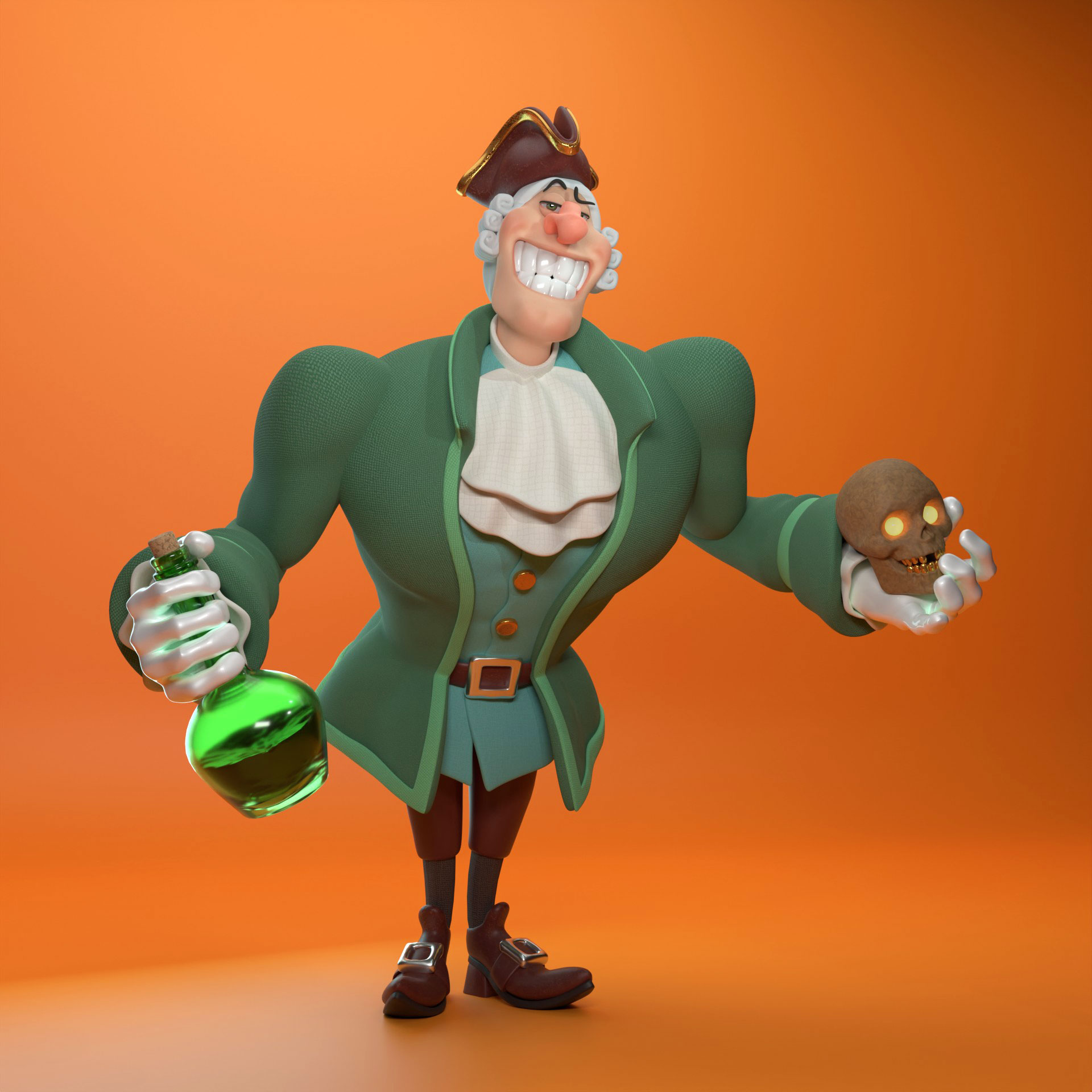 Dr. Livesey just for fun - Finished Projects - Blender Artists Community
