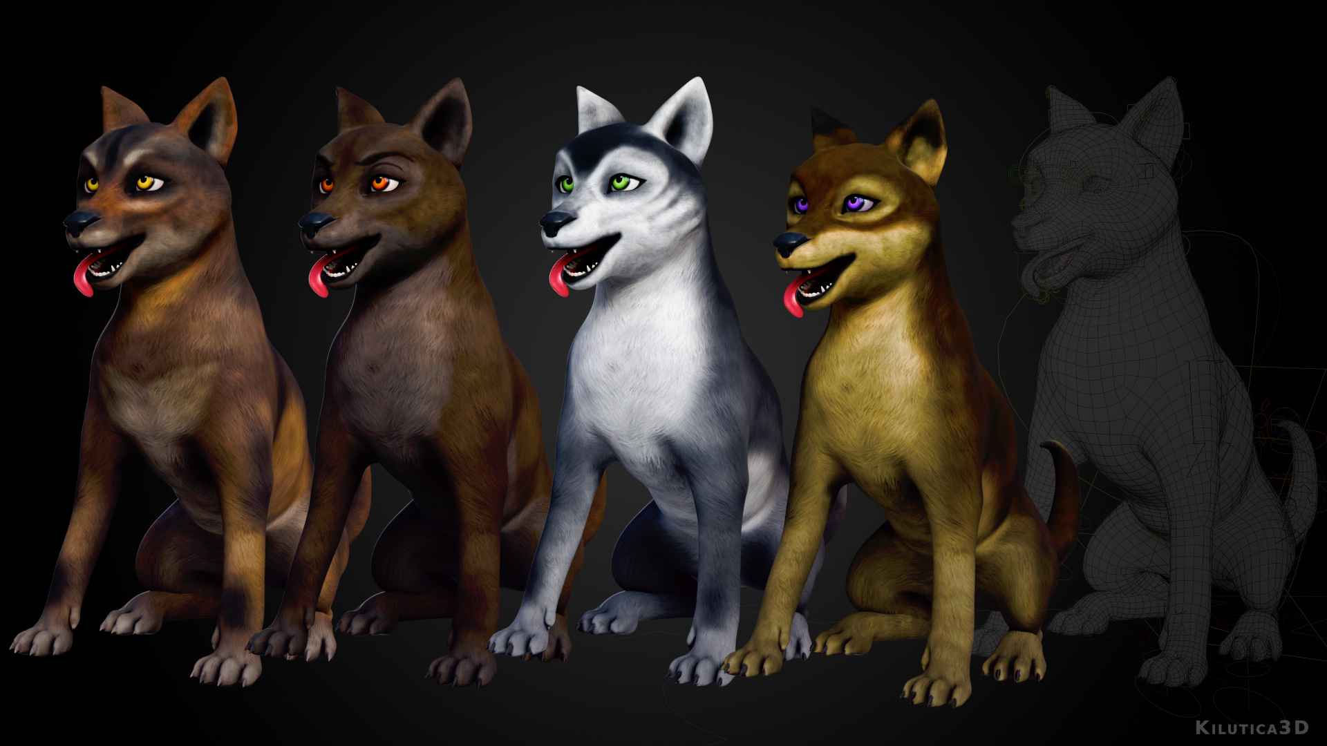 Wolf Family - Finished Projects - Blender Artists Community