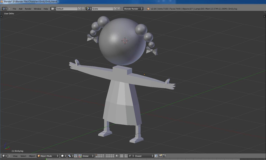 first blender project: cartoon person - Works in Progress