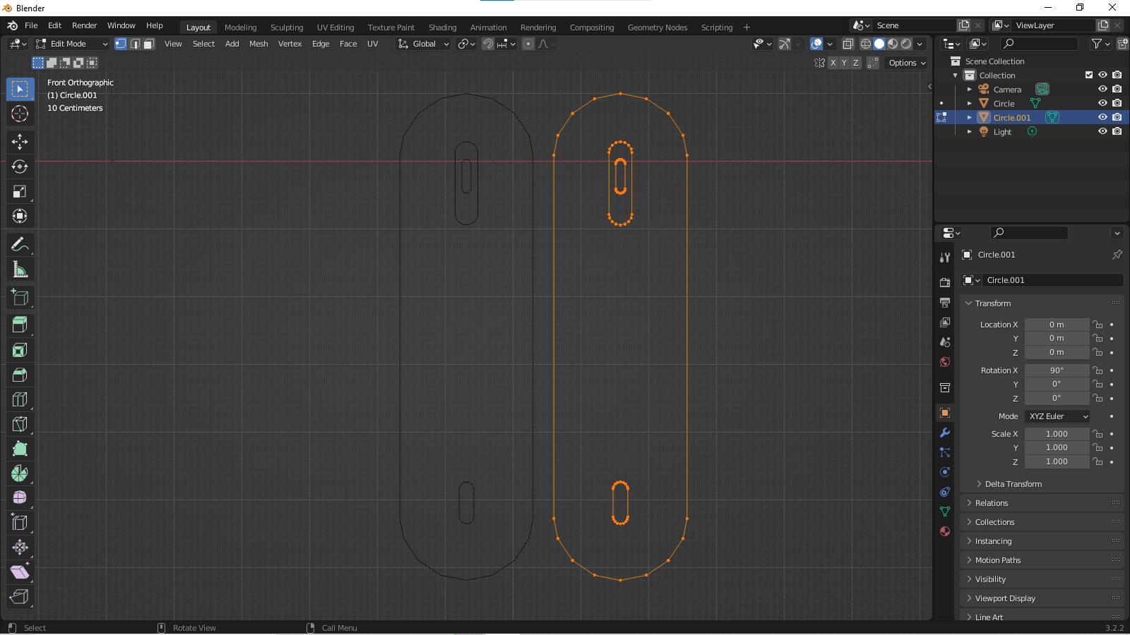 Extended circle - how to model this with intact topology - Modeling ...