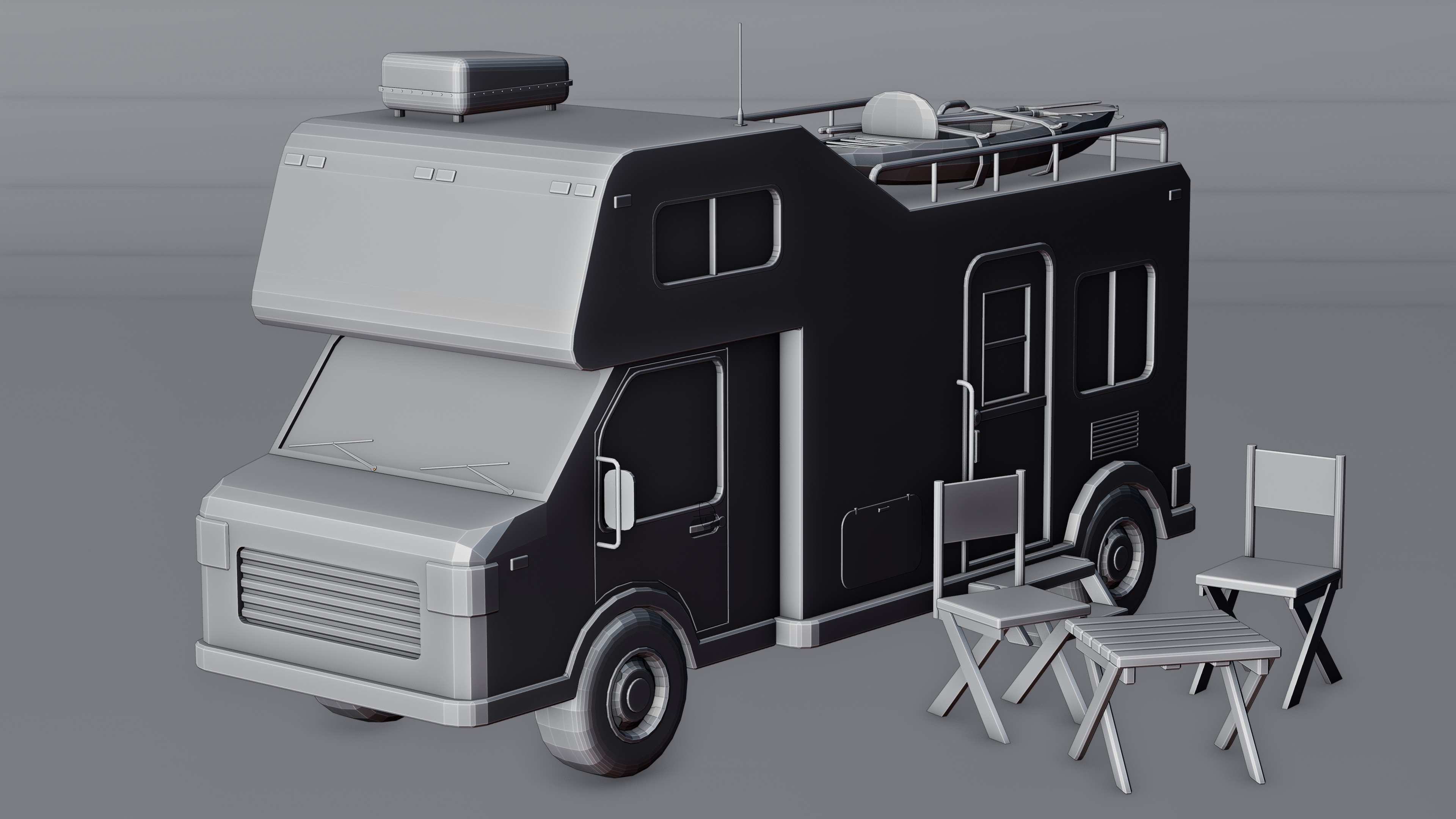 Low Poly Campervan 🚐 - Finished Projects - Blender Artists Community