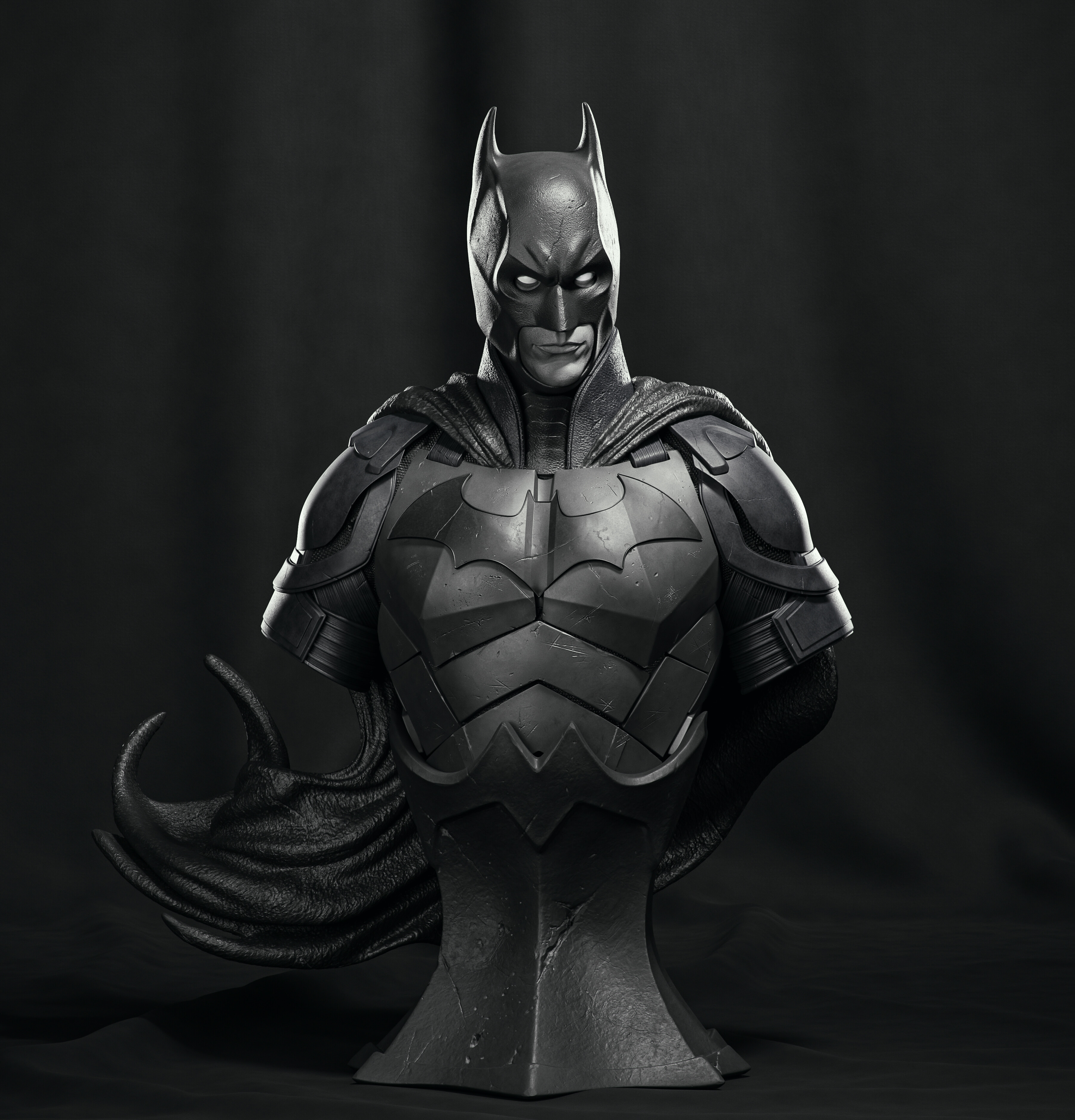 Batman bust fan art - Finished Projects - Blender Artists Community