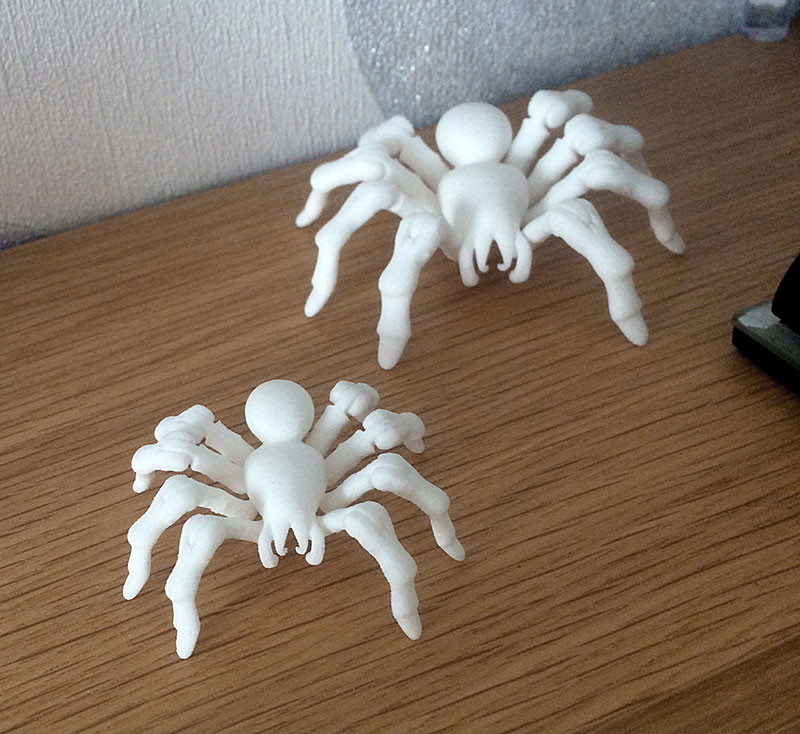Details about   White Spider 3D Printed Plastic Kit Card 