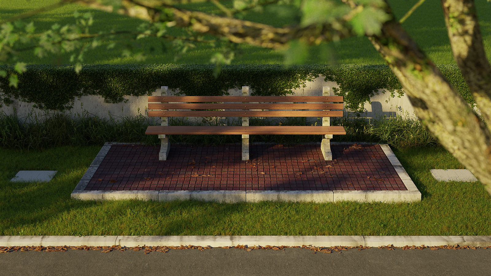 Forrest Gump Bench Scene Finished Projects Blender Artists Community
