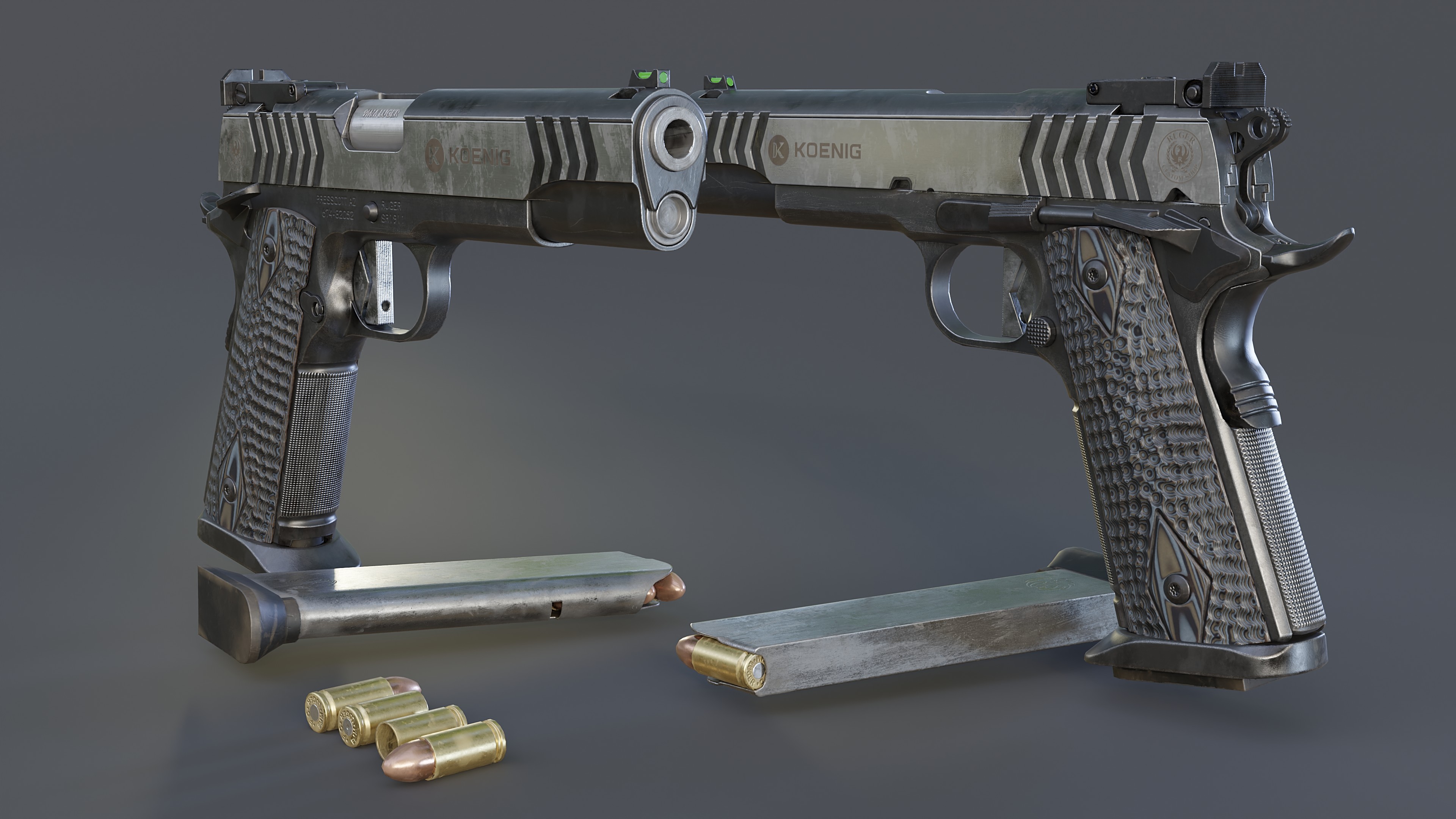 Sr11 Rifle Ruger SR1911 (Competition Special) - Finished Projects - Blender ...