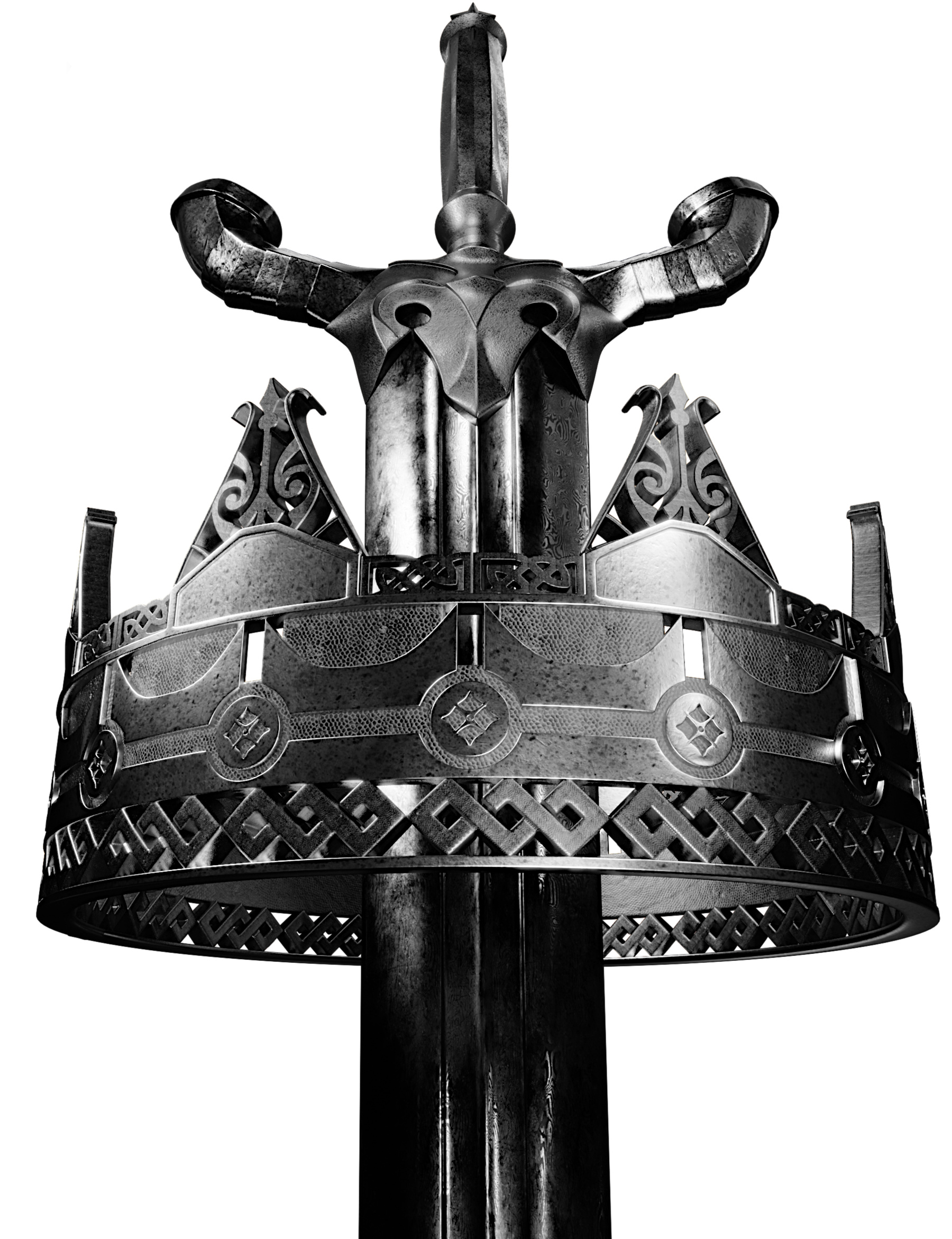 Crowns and Sword Temporary Tattoo  EasyTatt