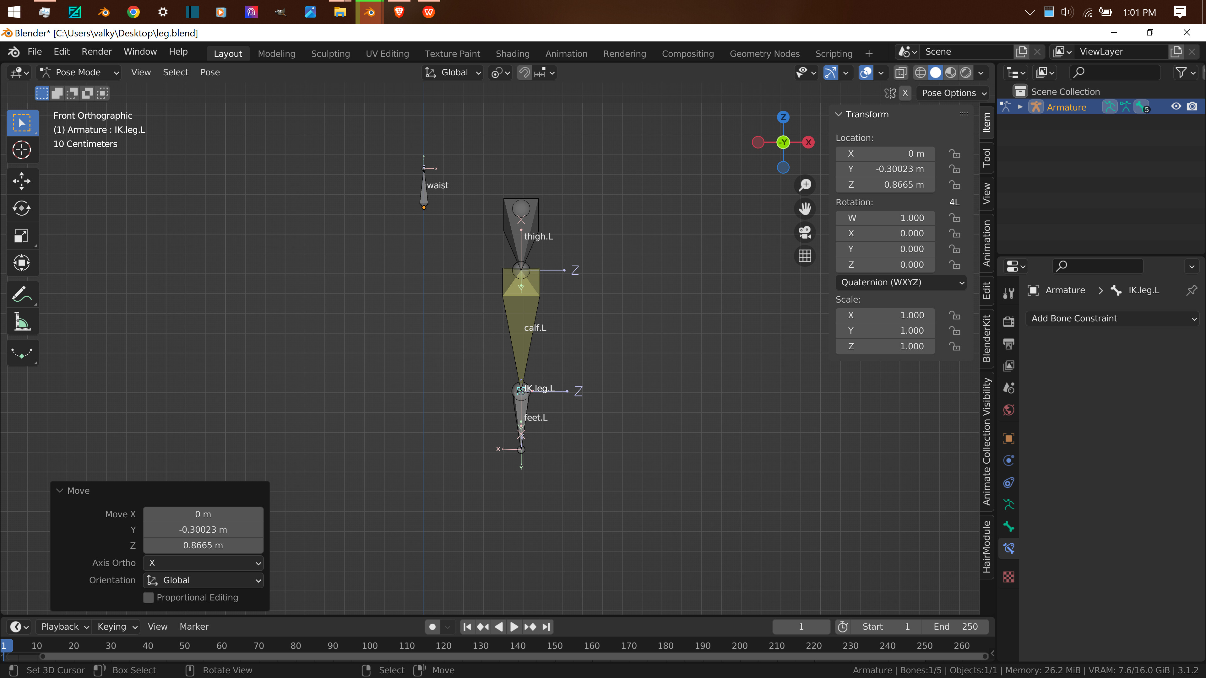 Leg bending IK - Animation and Rigging - Blender Artists Community