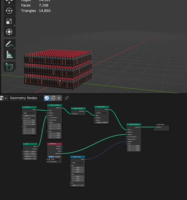 Randomizing Supermarket shelves - Basics & Interface - Blender Artists ...