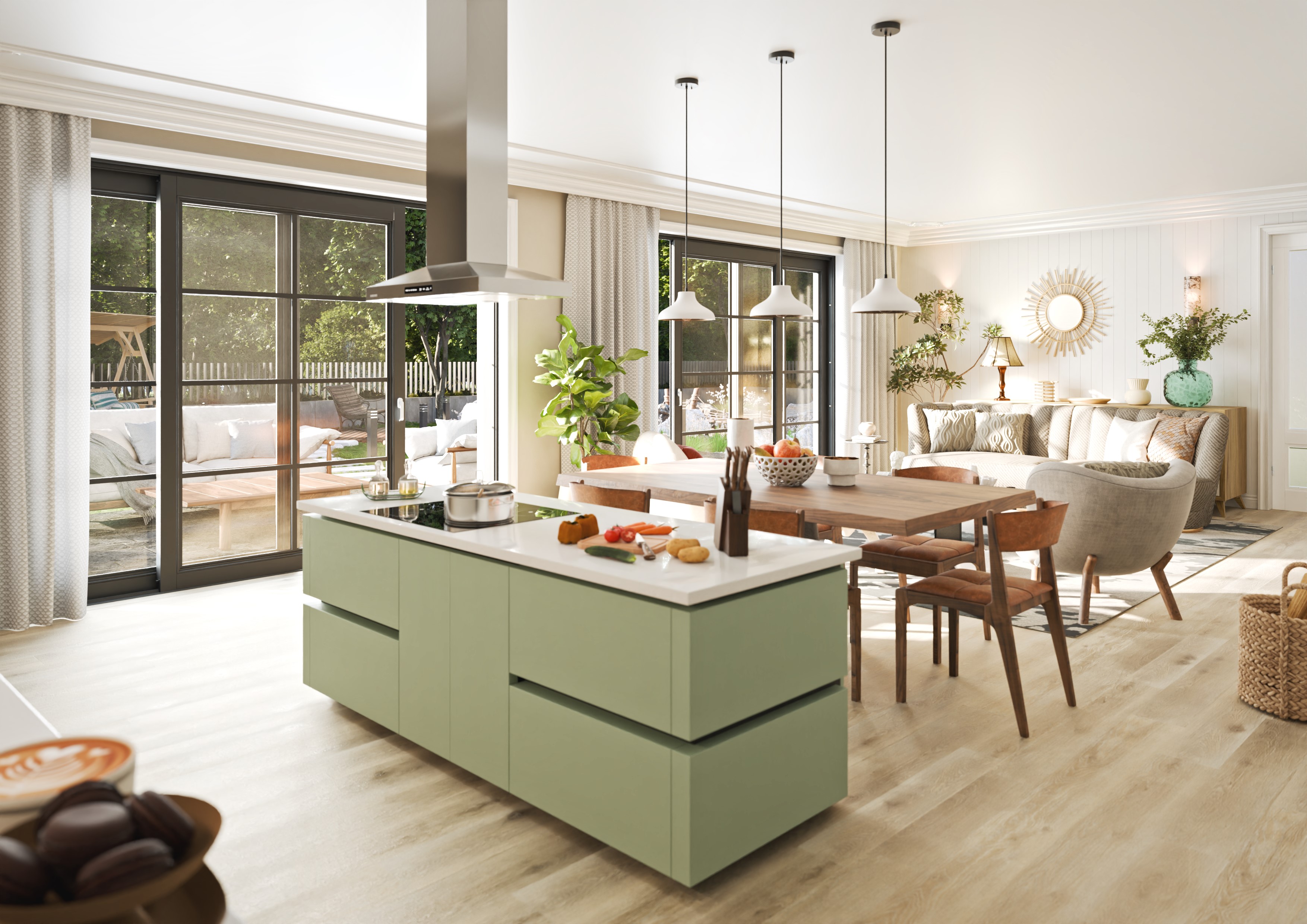 Three styles of interior in the same room - Archviz - Finished Projects ...