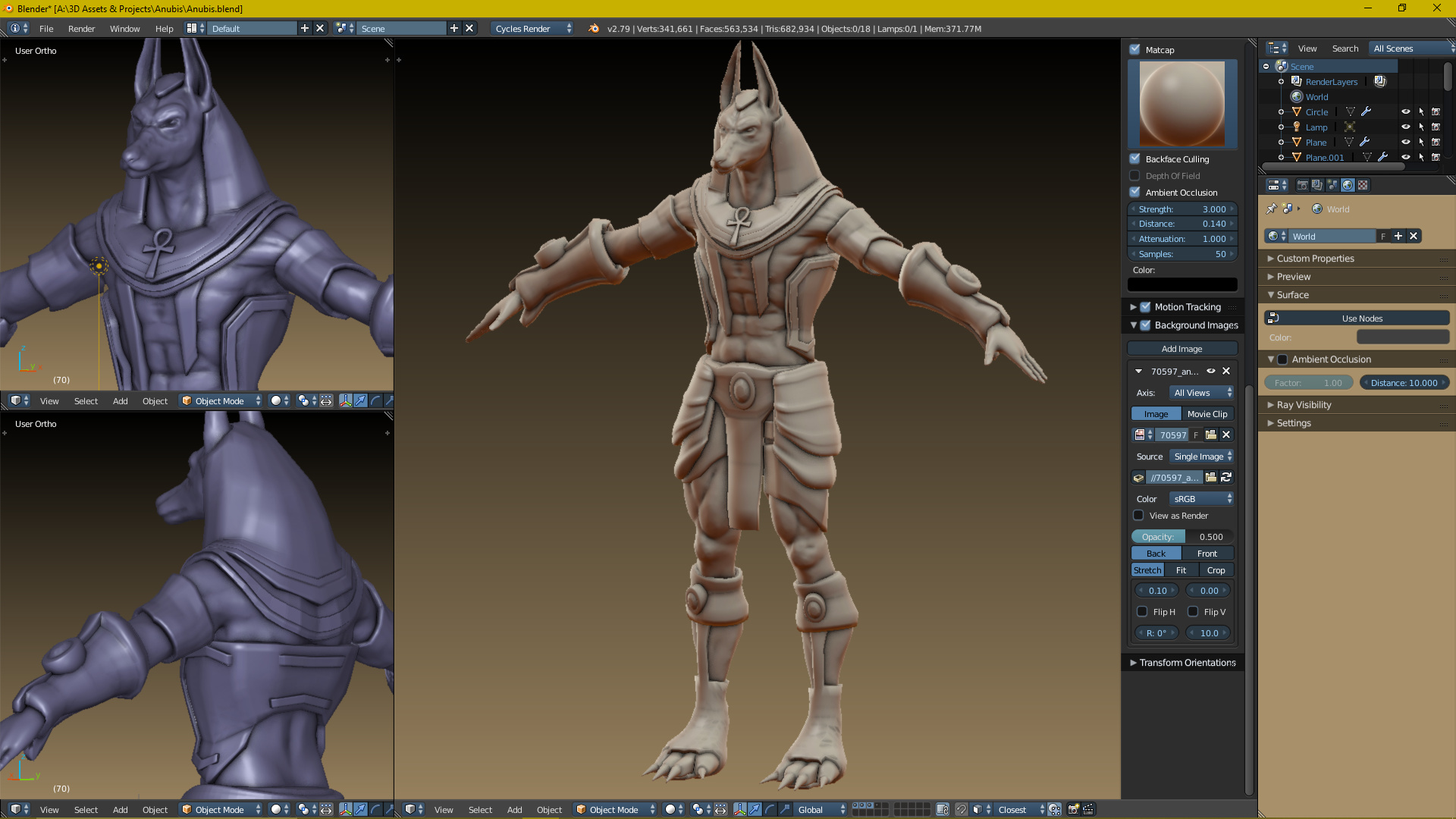 Early progress on a model of Anubis - Works in Progress - Blender ...
