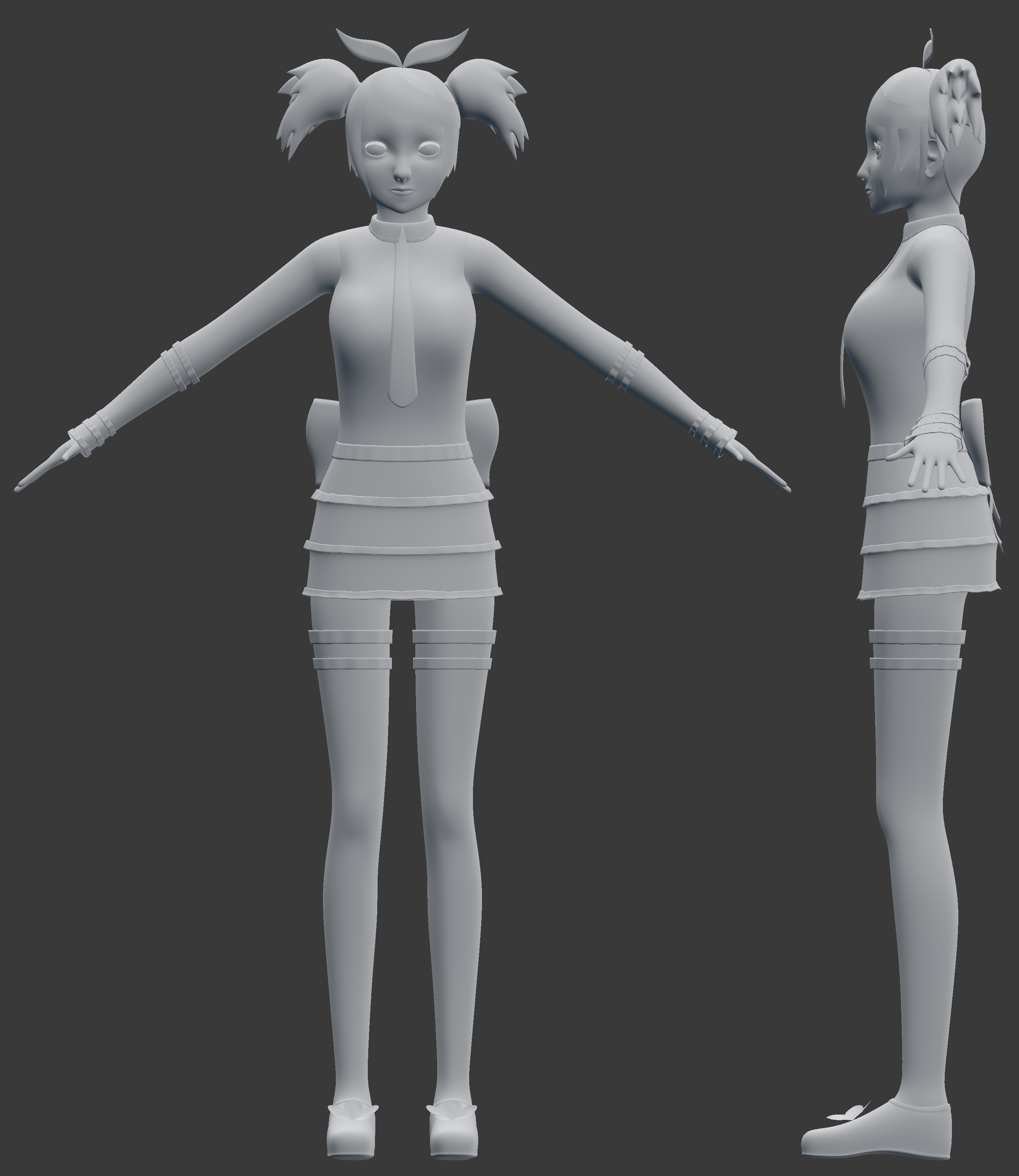 Chibi BaseMesh | 3D model | Chibi, Anime chibi, 3d model character