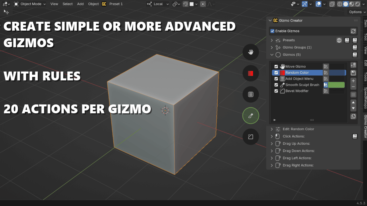 Gizmo Creator - [Addon] [$] - Released Scripts and Themes - Blender ...