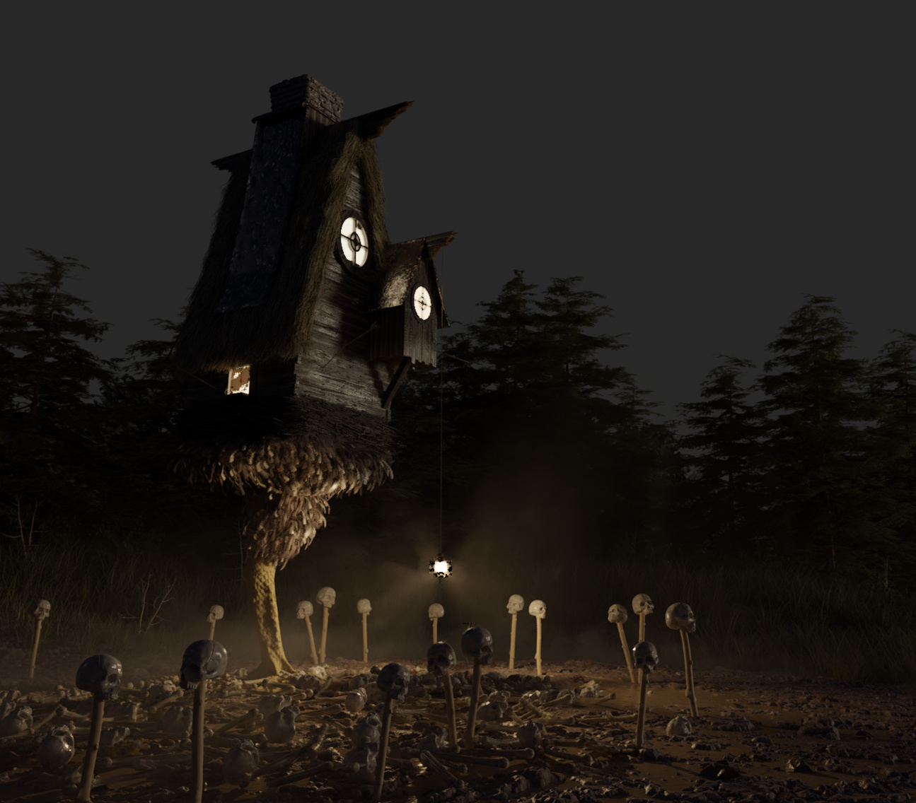 Baba Yaga's Hut - Finished Projects - Blender Artists Commun