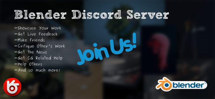 Blender Discord Server - Blender and CG Discussions Blender Artists Community