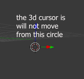 The 3d cursor is not moving from this origin point - Basics & Interface - Blender Artists Community
