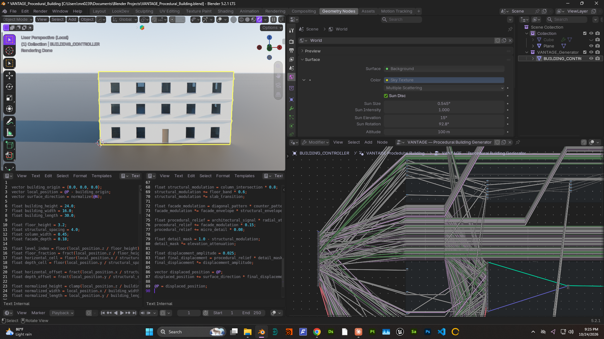 Procedural Building Generator - Geometry Nodes - Blender Artists Community