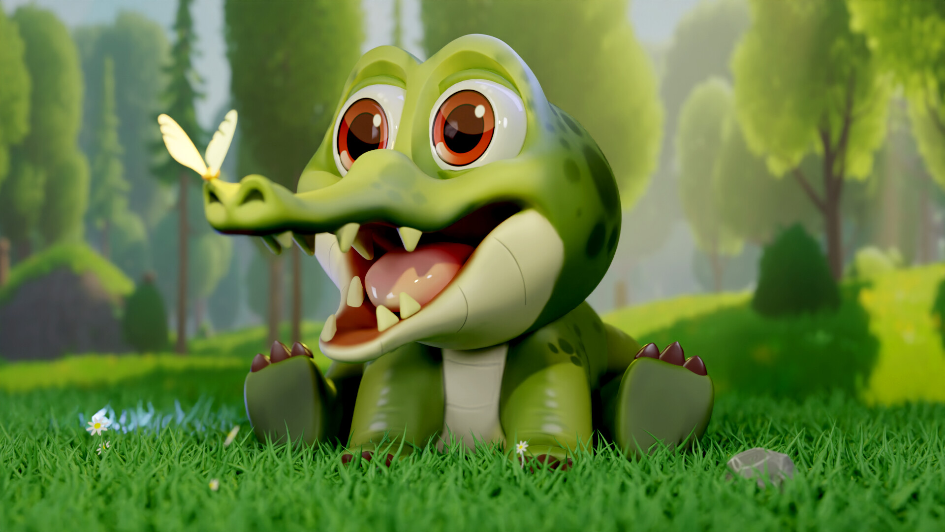 Little crocodile 3D - Finished Projects - Blender Artists Community