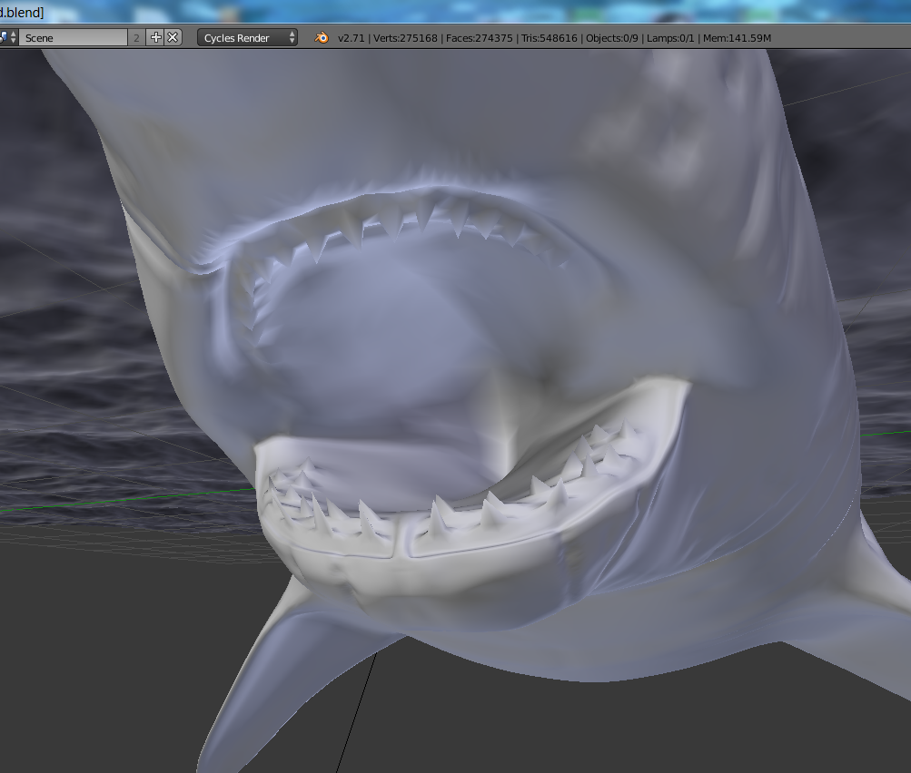 Sharky The Great : r/blender