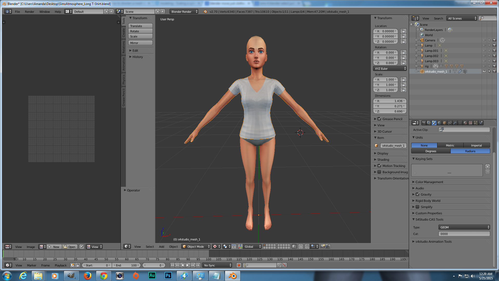 Sims 4 Shirt Mesh (How To It Make It longer?) - Basics & Interface ...