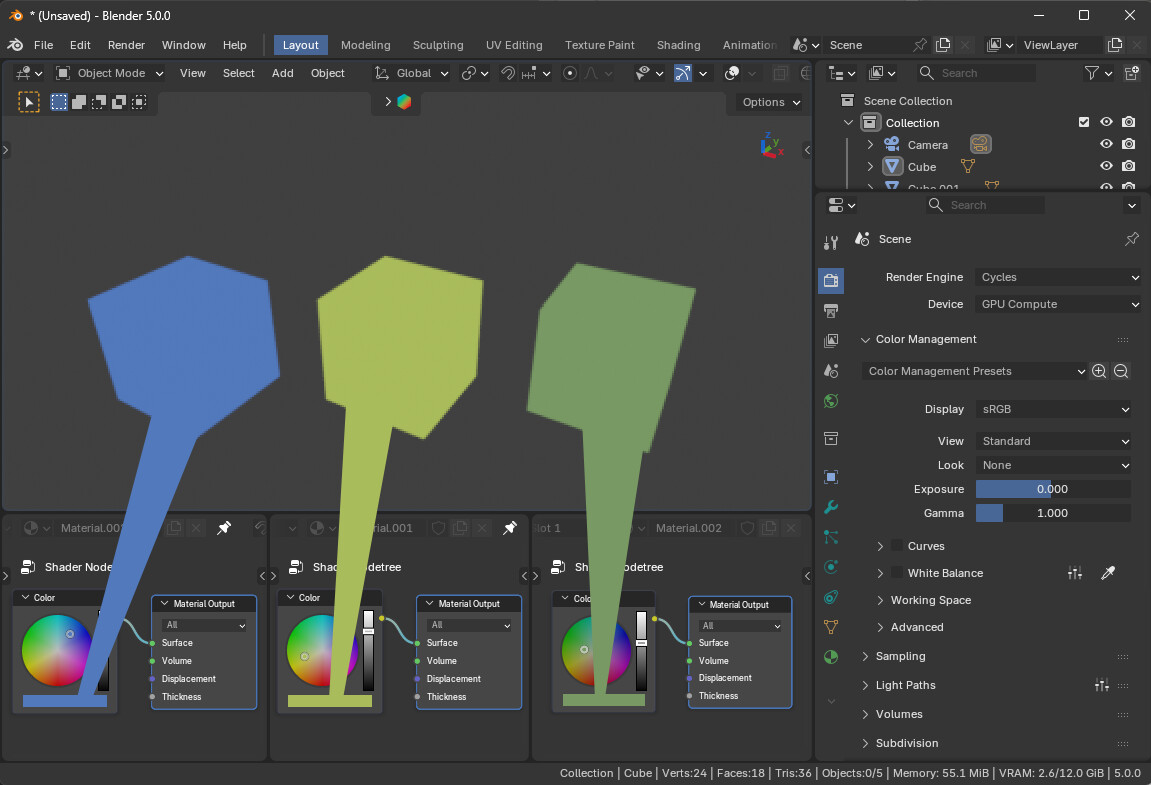 Non uniform color output - Basics & Interface - Blender Artists Community